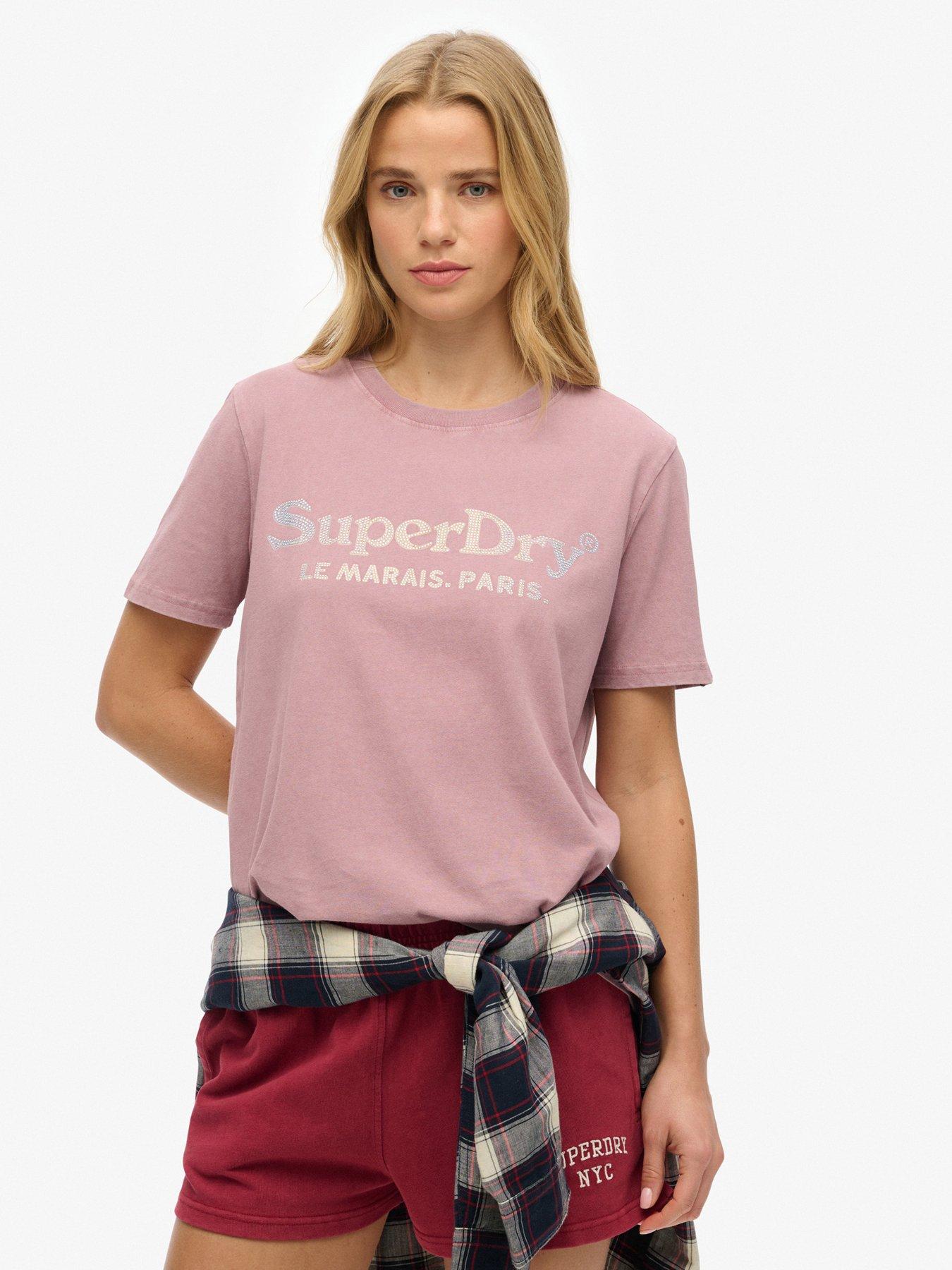 undefined Venue Metallic Relaxed T-Shirt - Purple