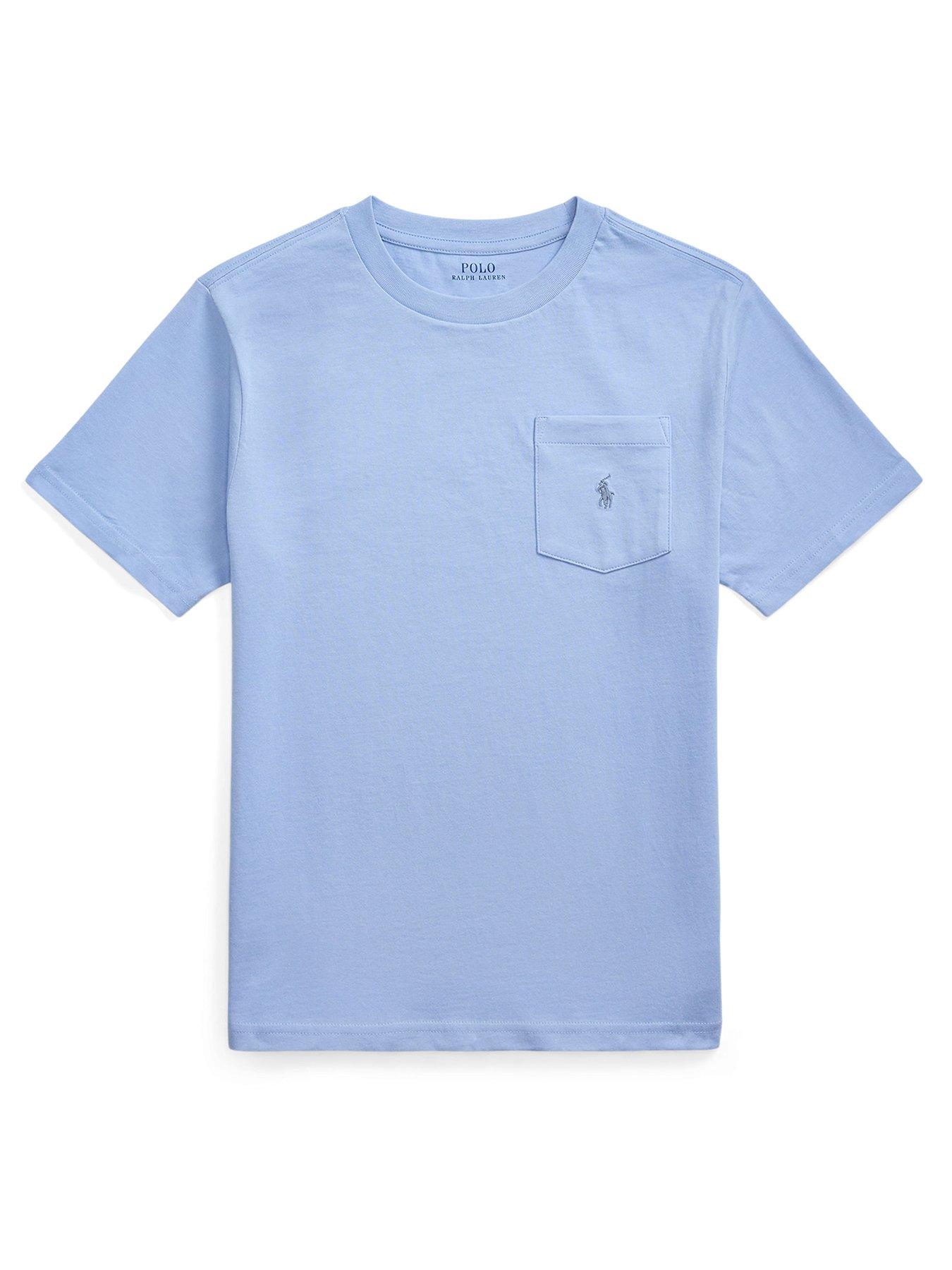 undefined Boys Short Sleeve Pocket T-Shirt - Light Blue