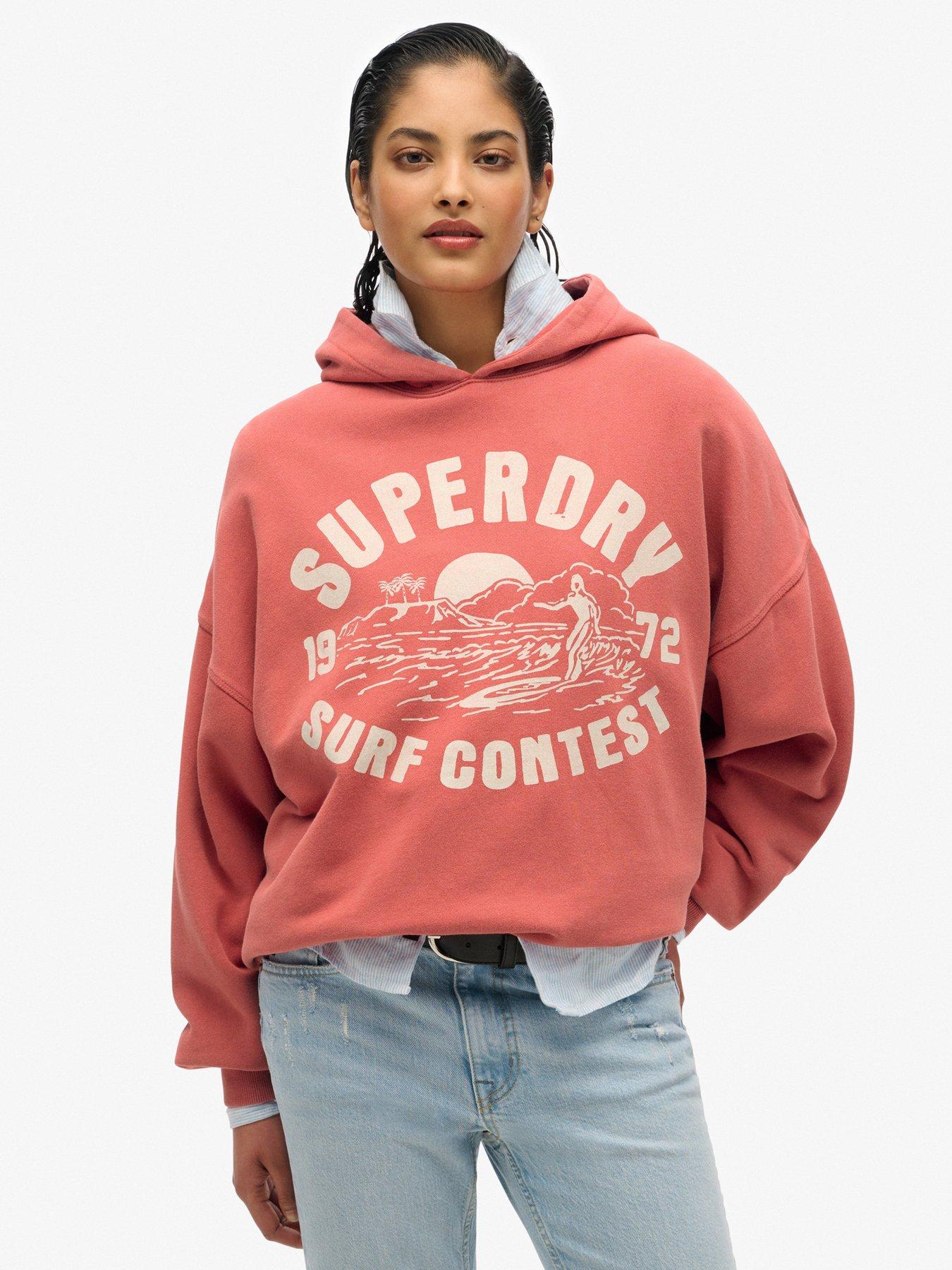 undefined Lo-Fi Outdoor Oversized Hoodie - Red