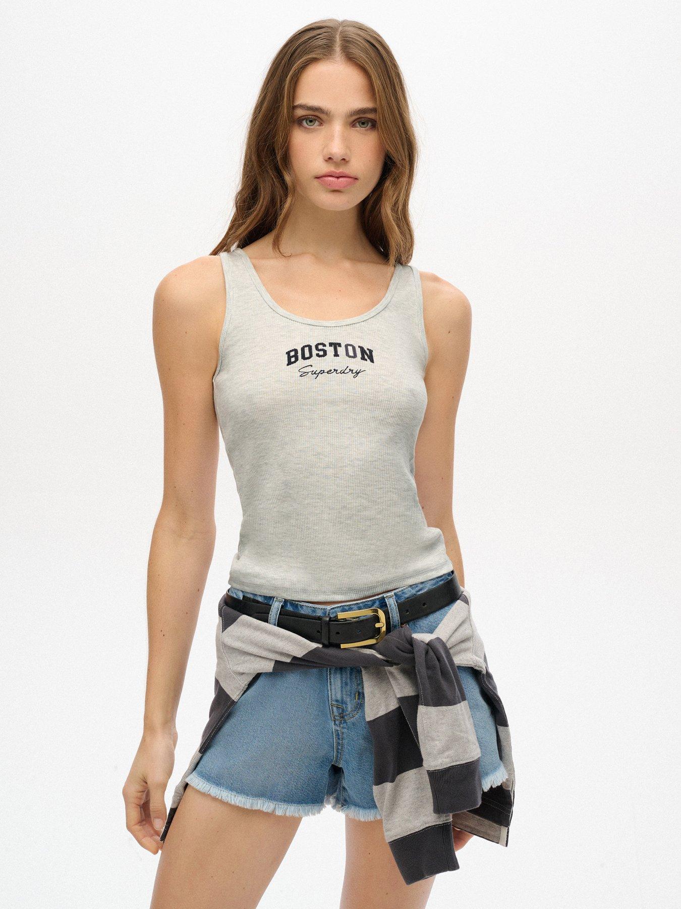 undefined Athletic Essential Graphic Vest Top - Grey