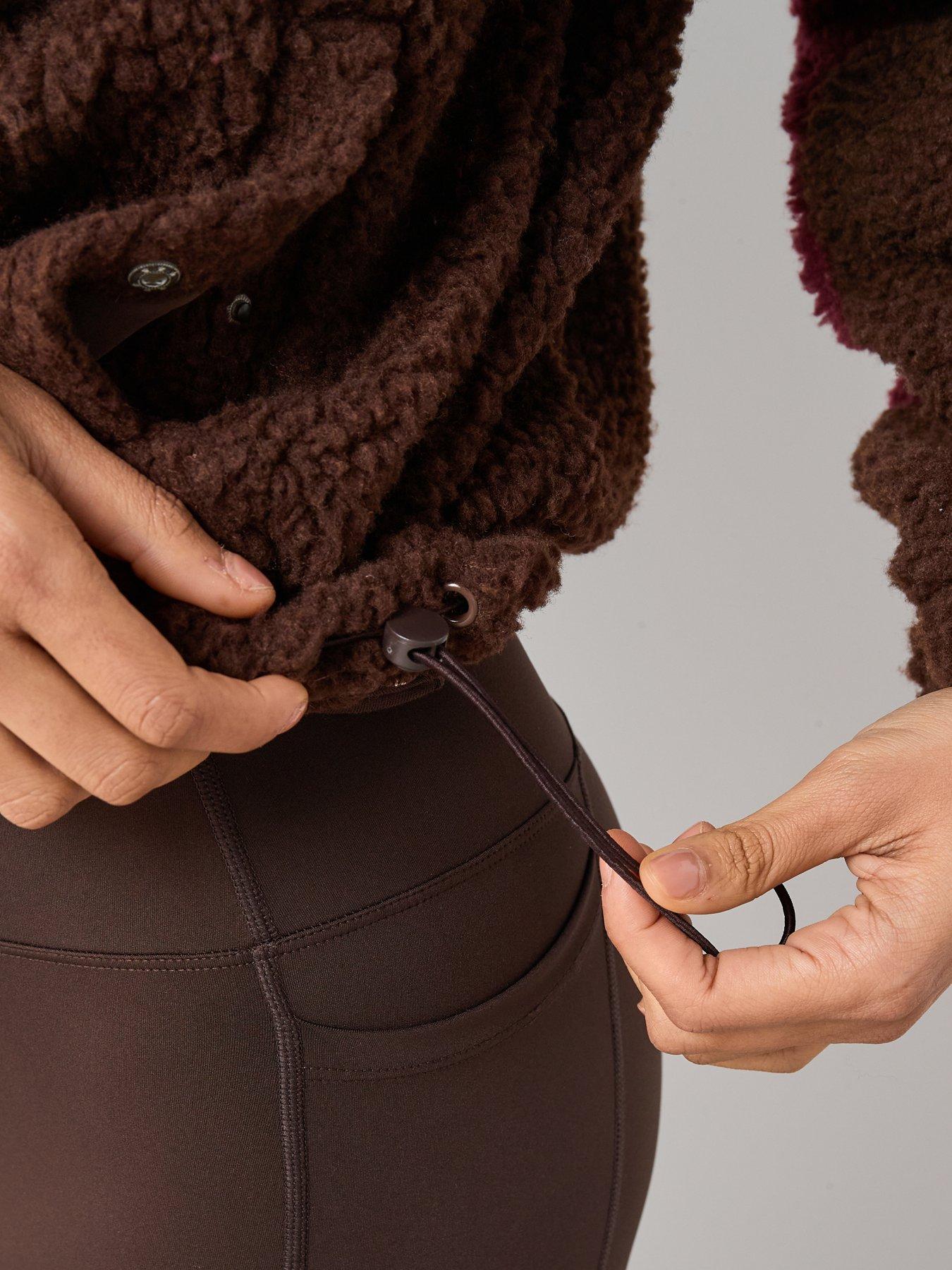 Image 5 of 7 of The Very Collection Colour Block Borg Fleece- Burgundy