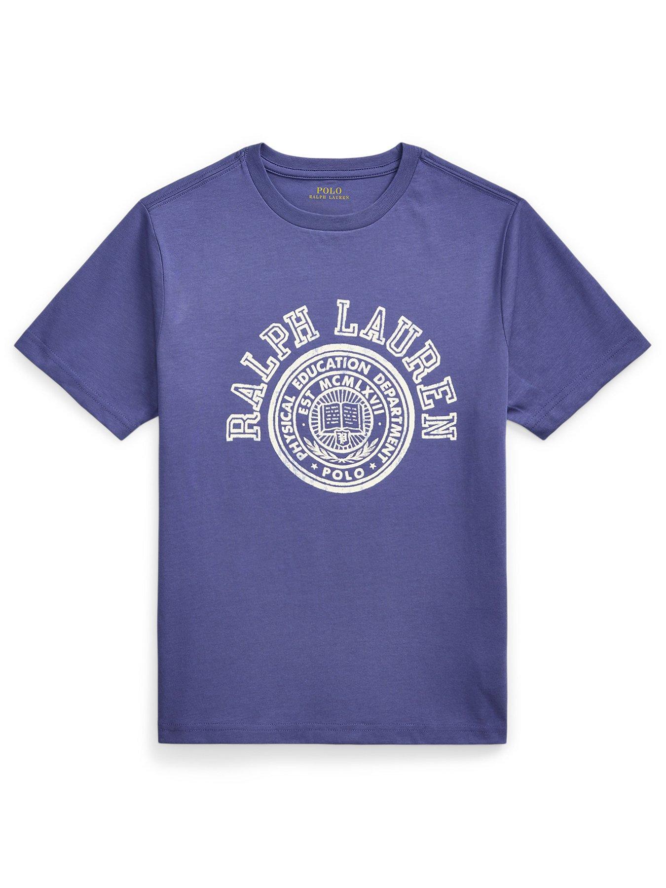 undefined Boys Logo Short Sleeve T-Shirt - Navy