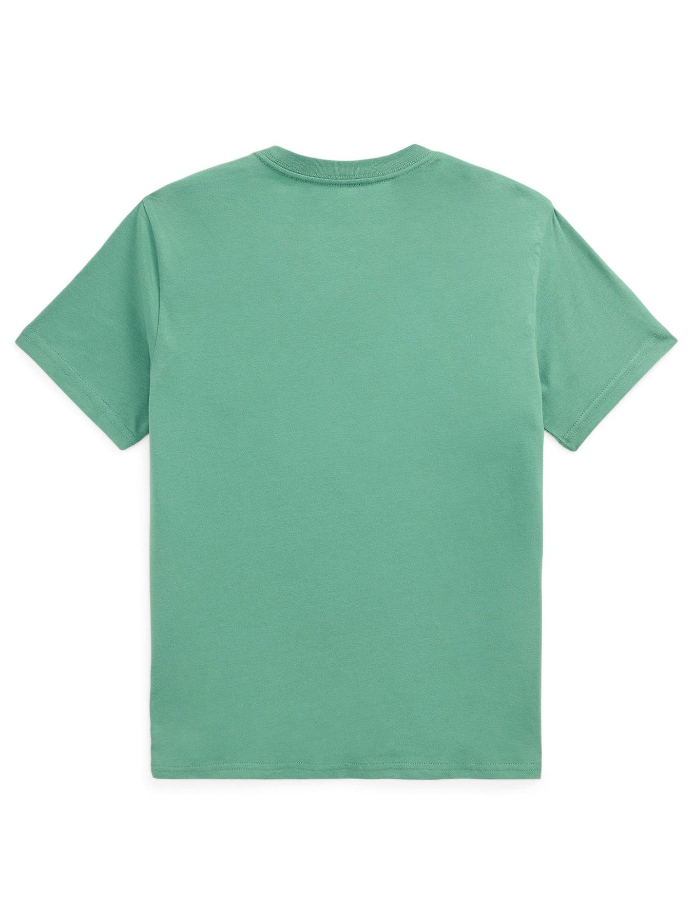 Image 2 of 2 of Polo Ralph Lauren Boys Bear Short Sleeve T-Shirt - Green