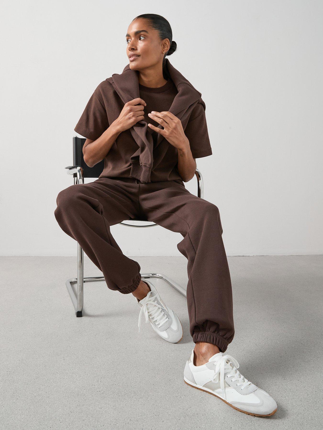 Image 4 of 6 of The Very Collection Longline Essential Zip Up Hoody - Brown