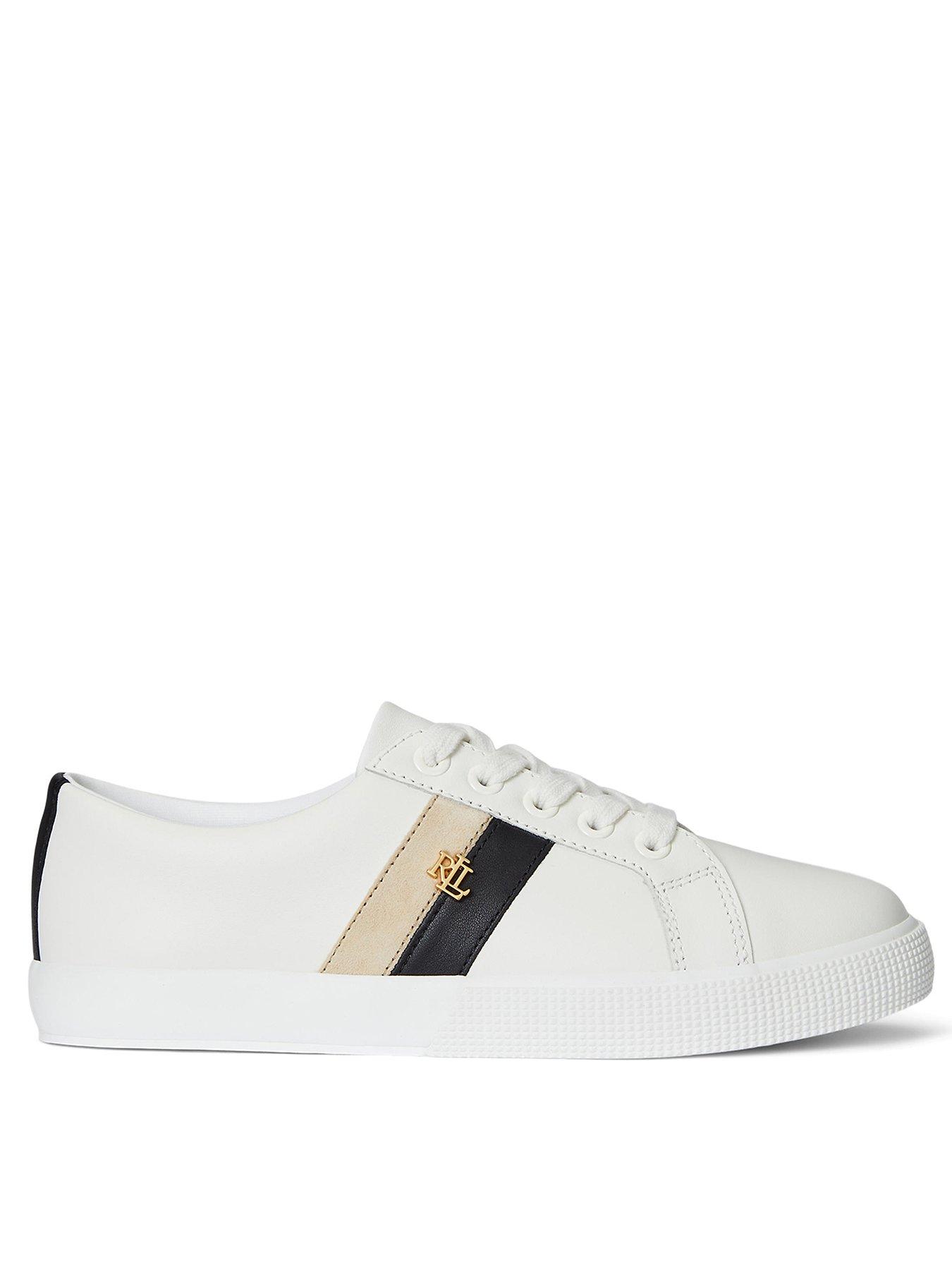 Lauren by Ralph Lauren Janson Laced Sneakers - White