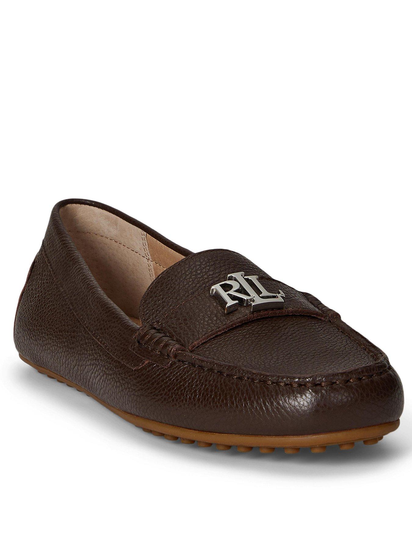 Image 1 of 4 of Lauren by Ralph Lauren Barnsbury Driver Loafers - Brown