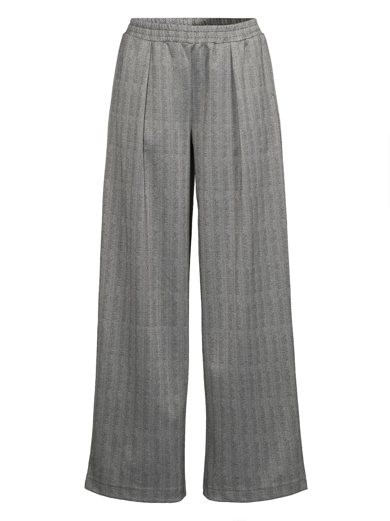 Image 7 of 7 of The Very Collection Herringbone Wide Leg Trouser - Grey