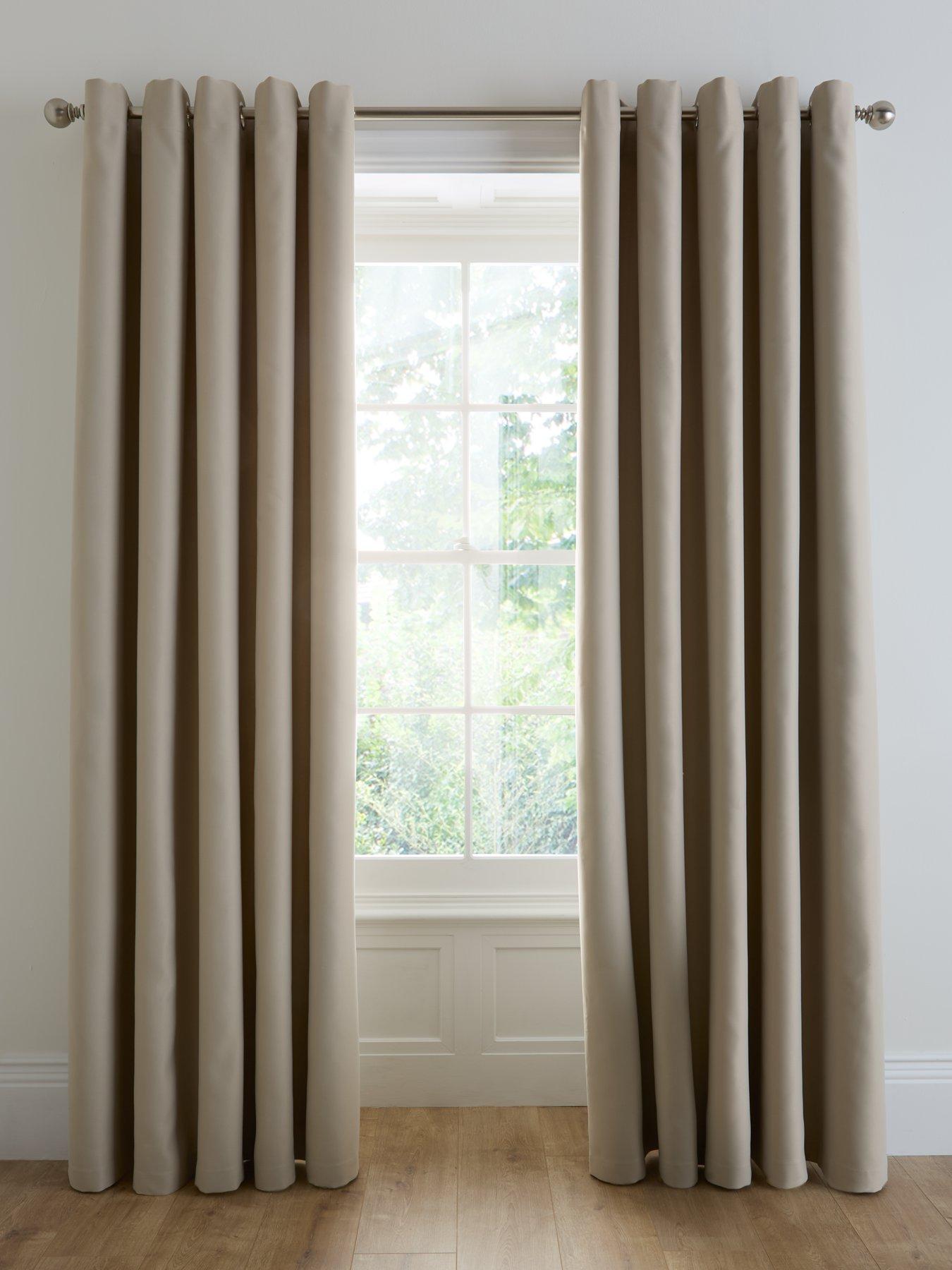 Image 2 of 4 of Very Home Woven Blackout Eyelet Curtains