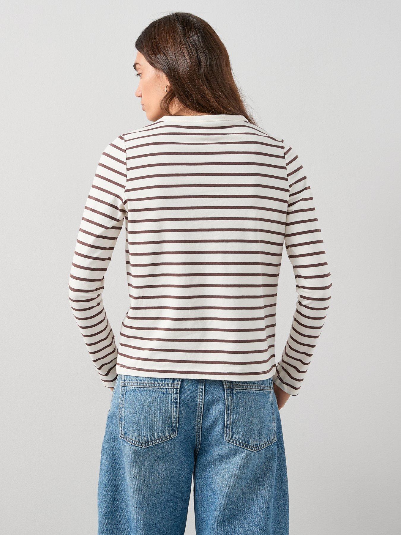 Image 3 of 7 of The Very Collection 2 Pack Long Sleeve Crew T-Shirts - Multi