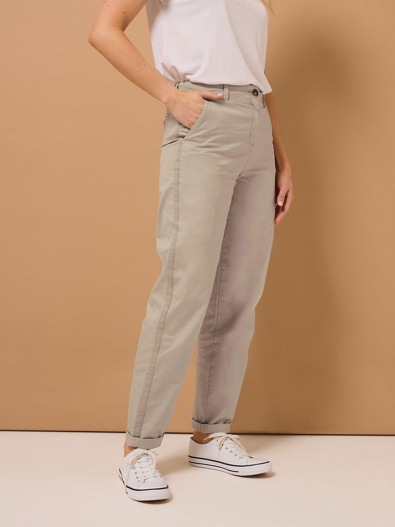 undefined Cotton Casual Chino 34" - Natural