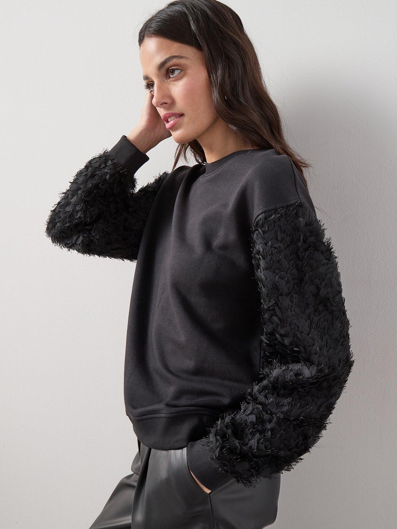 The Very Collection Lace Sleeve Top - Pink