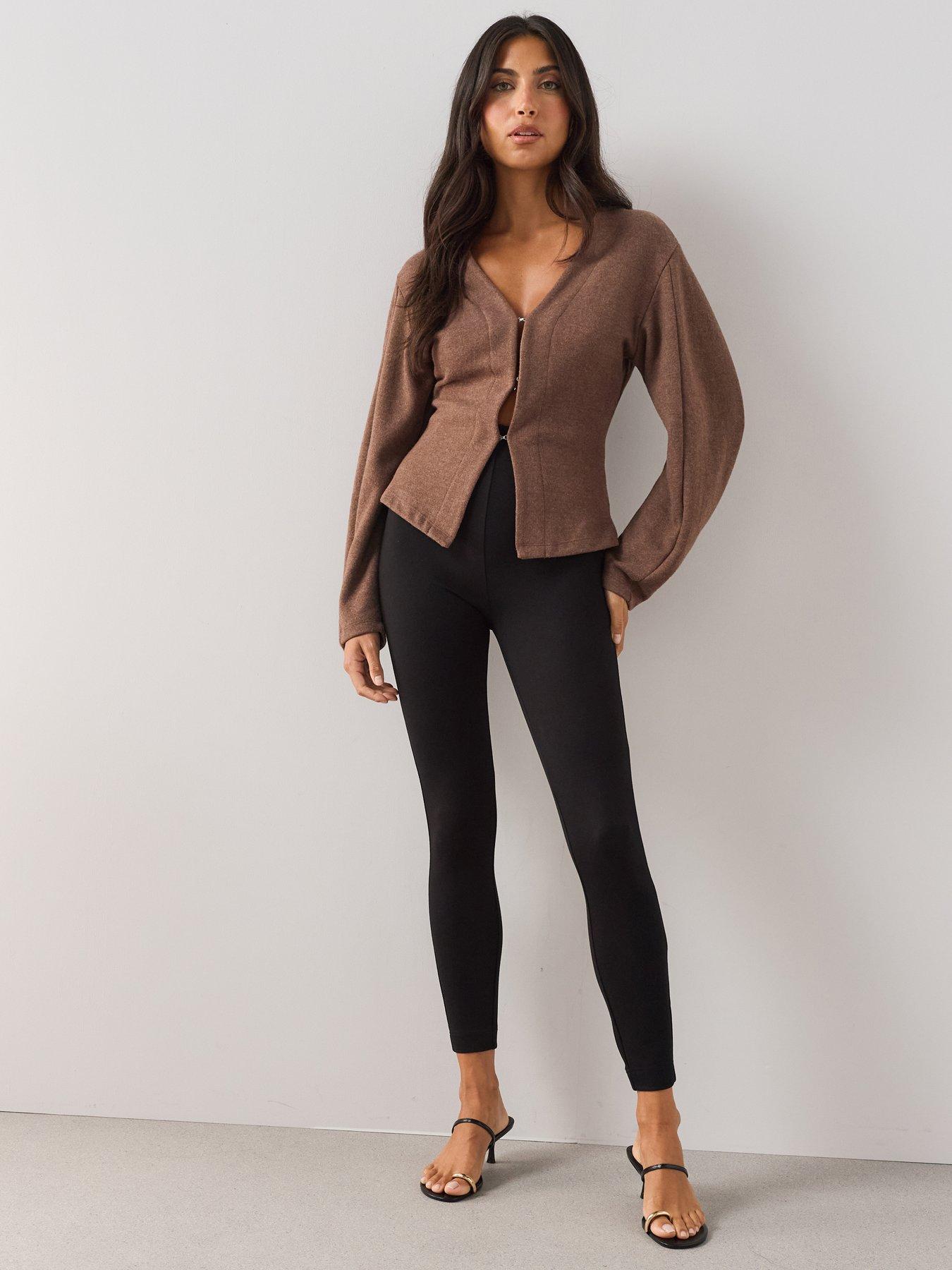 The Very Collection Bodyshape High Waisted Ponte Sculpting Leggings - Black