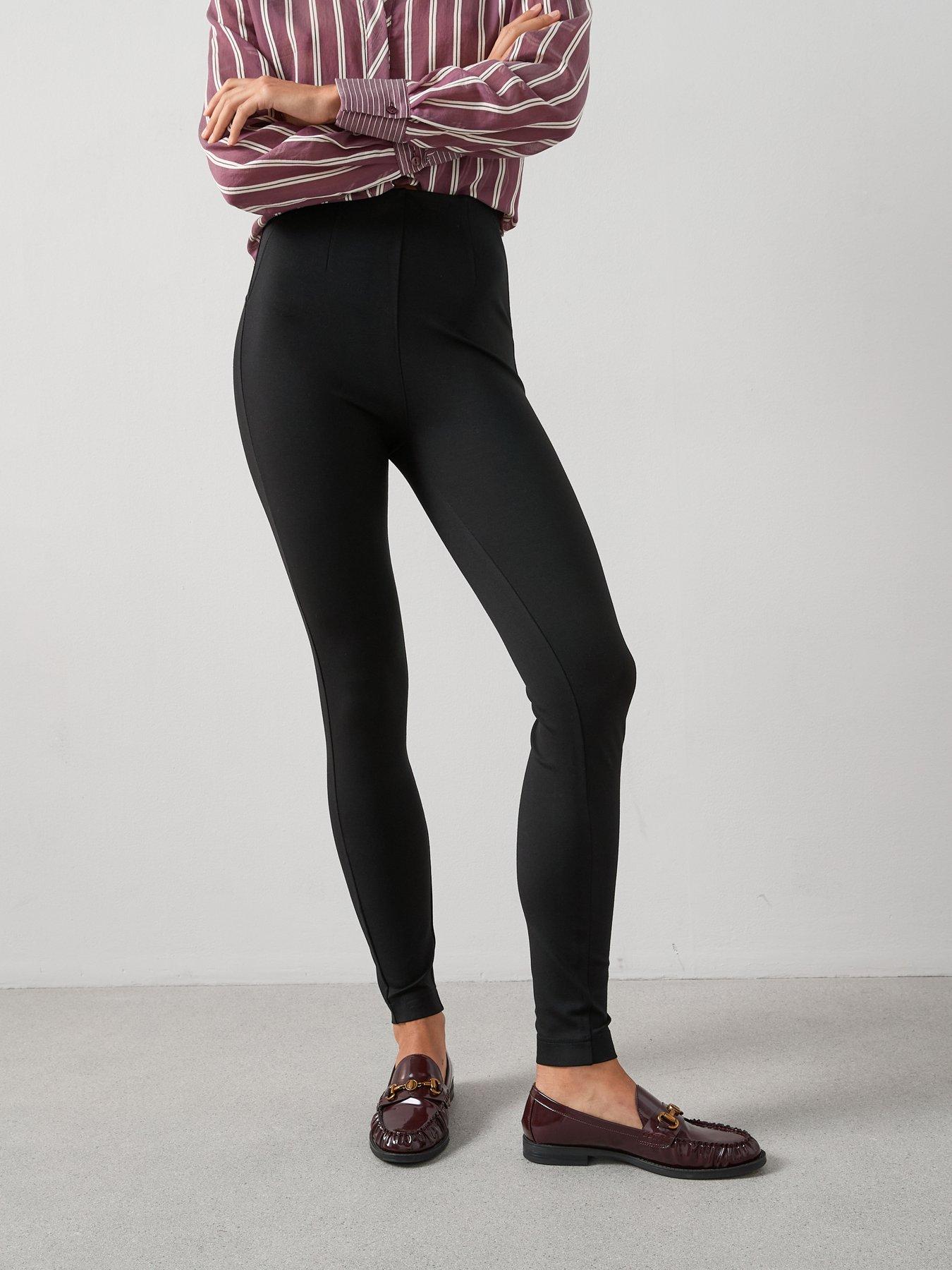 The Very Collection Bodyshape High Waisted Ponte Sculpting Leggings - Black