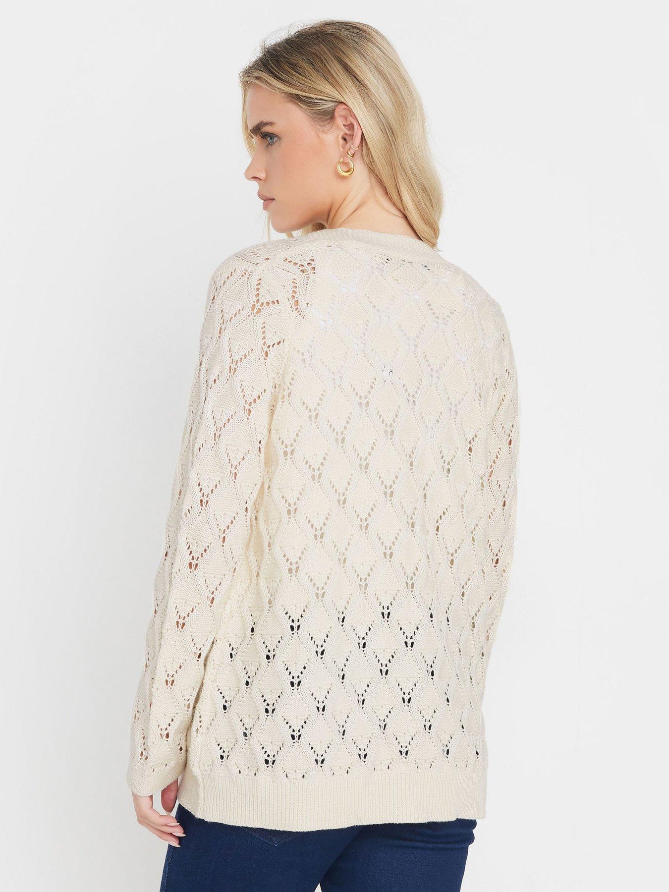 Image 2 of 4 of M&Co Petite Midi Crochet Cardigan