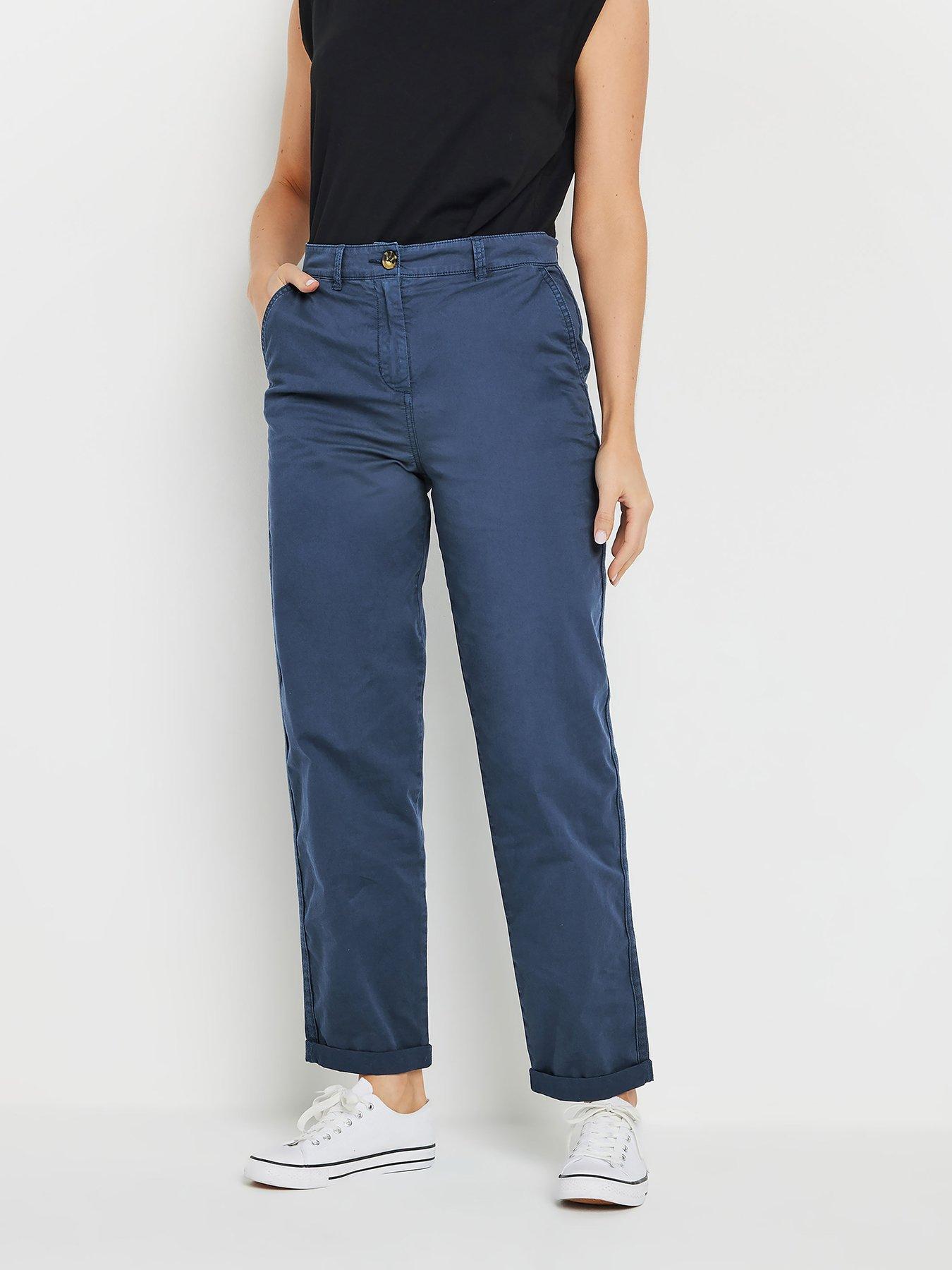 undefined Cotton Casual Chino 34" - Blue
