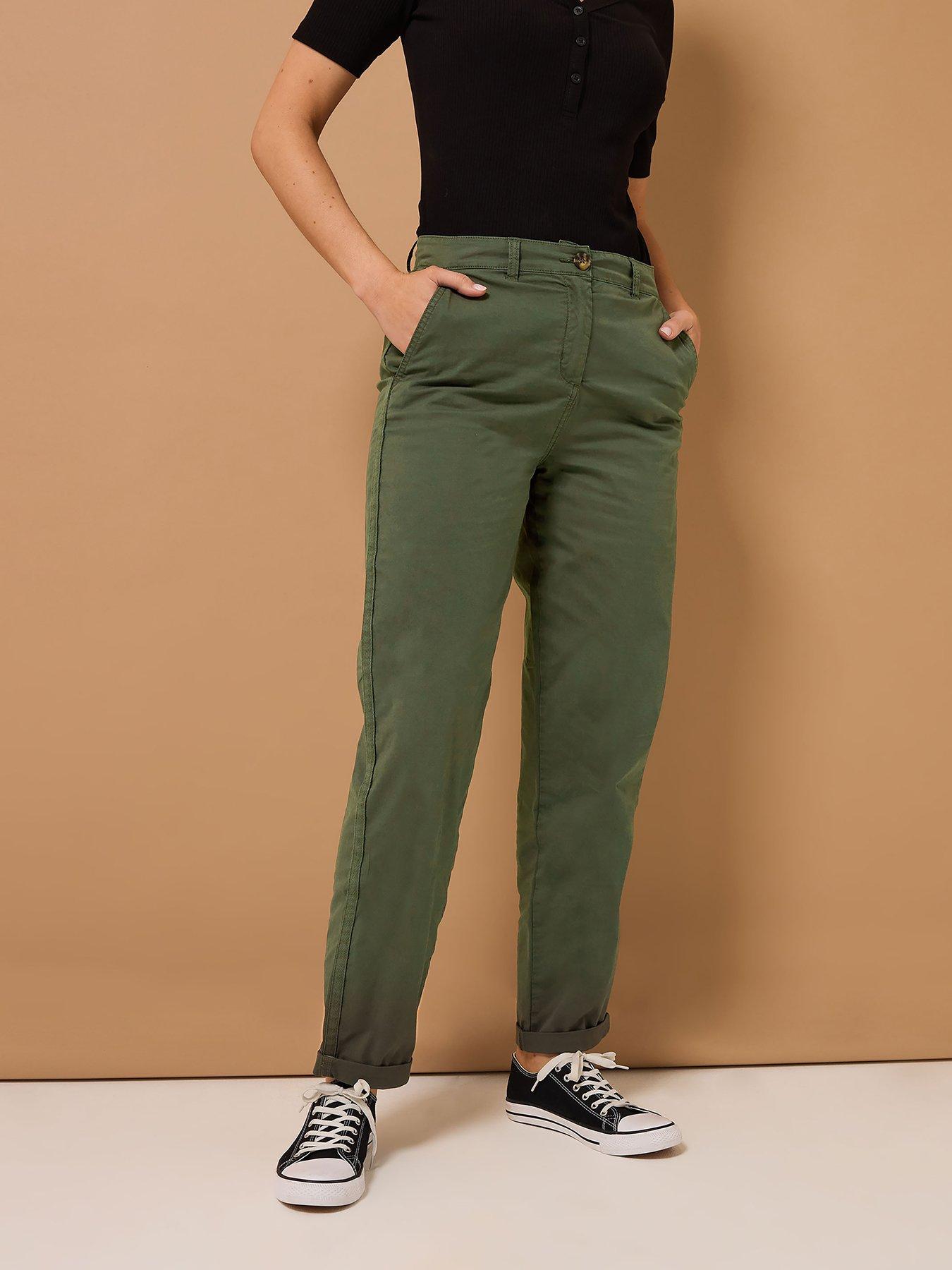 undefined Cotton Casual Chino 34" - Green