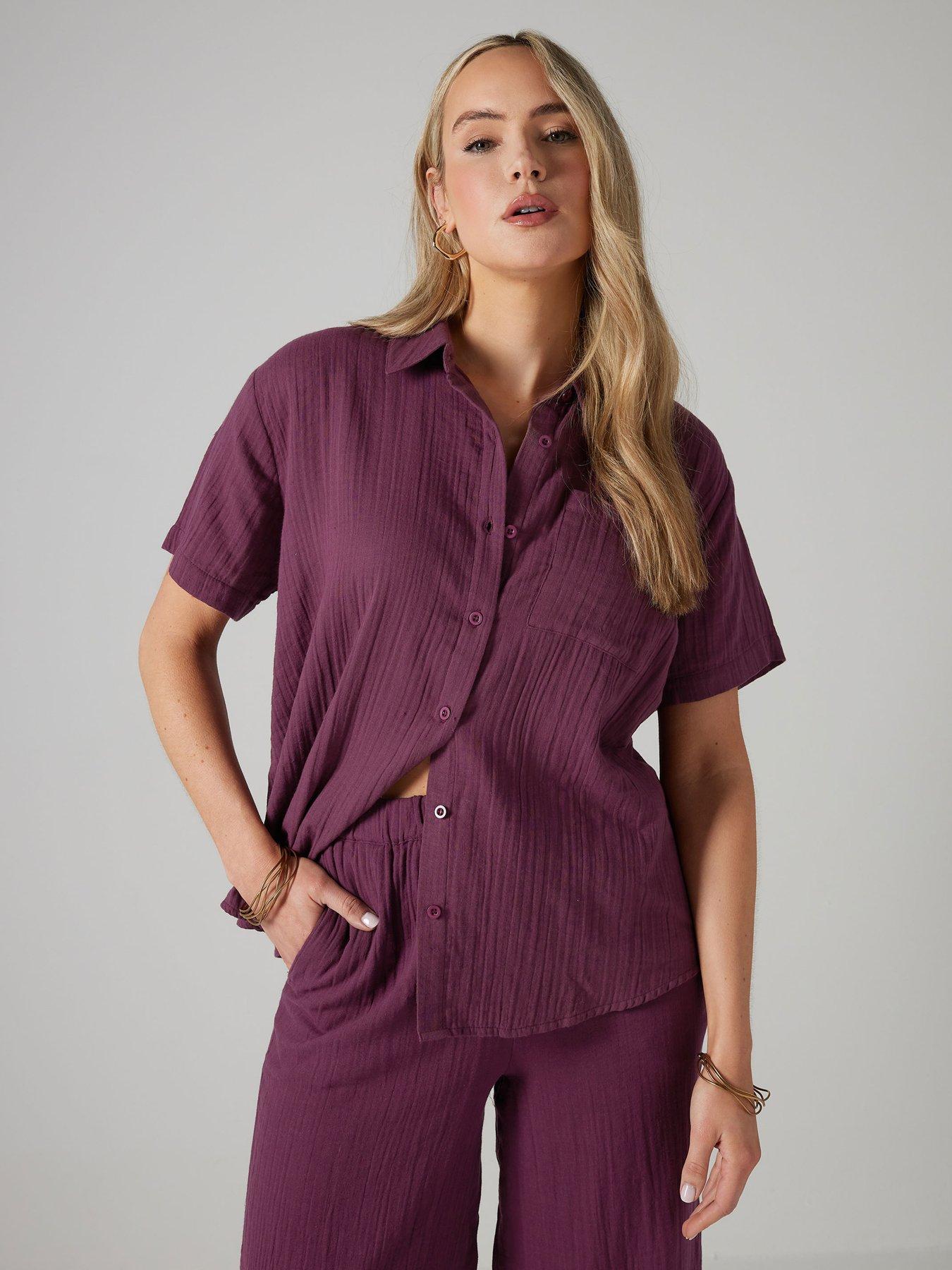 undefined Tall Cheesecloth Short Sleeve Shirt