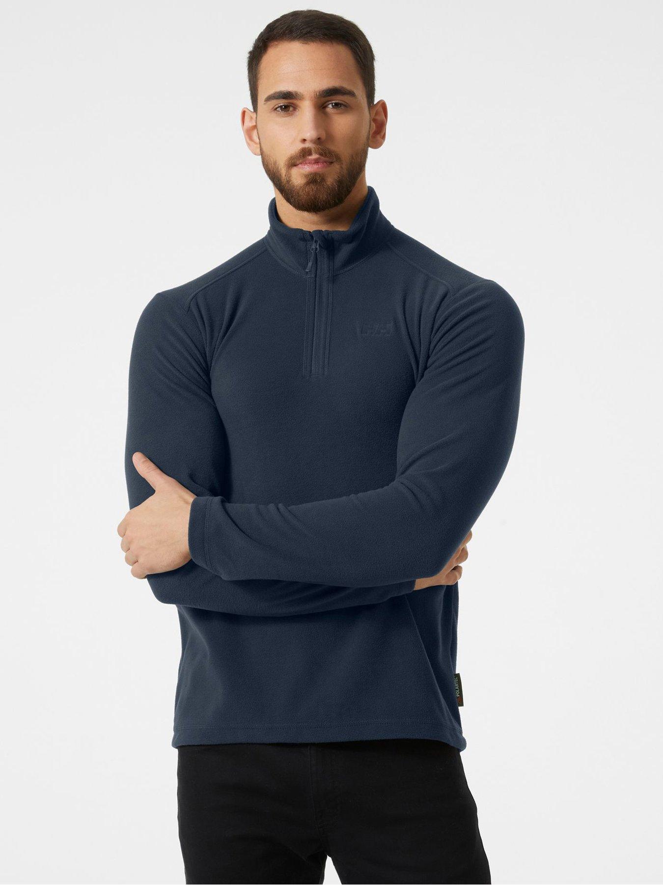 Helly Hansen Mens Daybreaker 1/2 Zip Fleece, Navy, Size L, Men