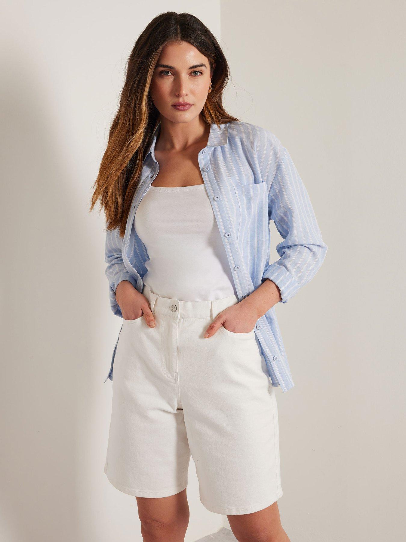 undefined Bermuda Short - White