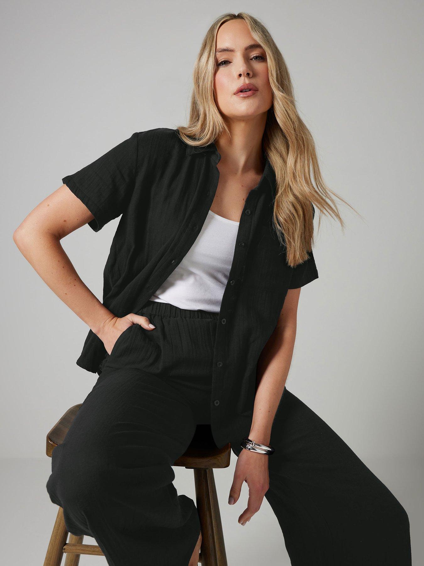 undefined Tall Cheesecloth Short Sleeve Shirt