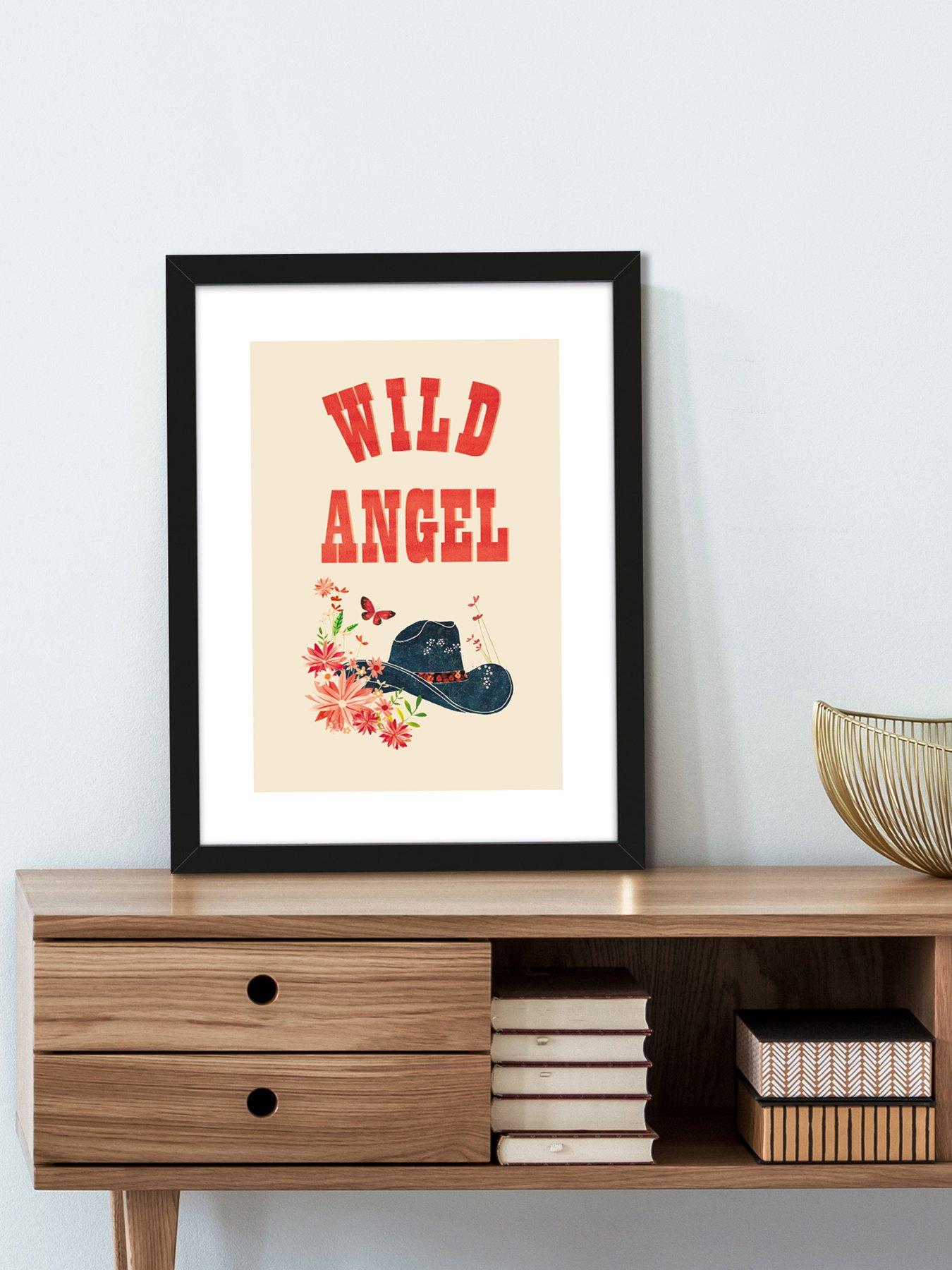 undefined Wild Angel Framed Art Print by Louise Nisbet