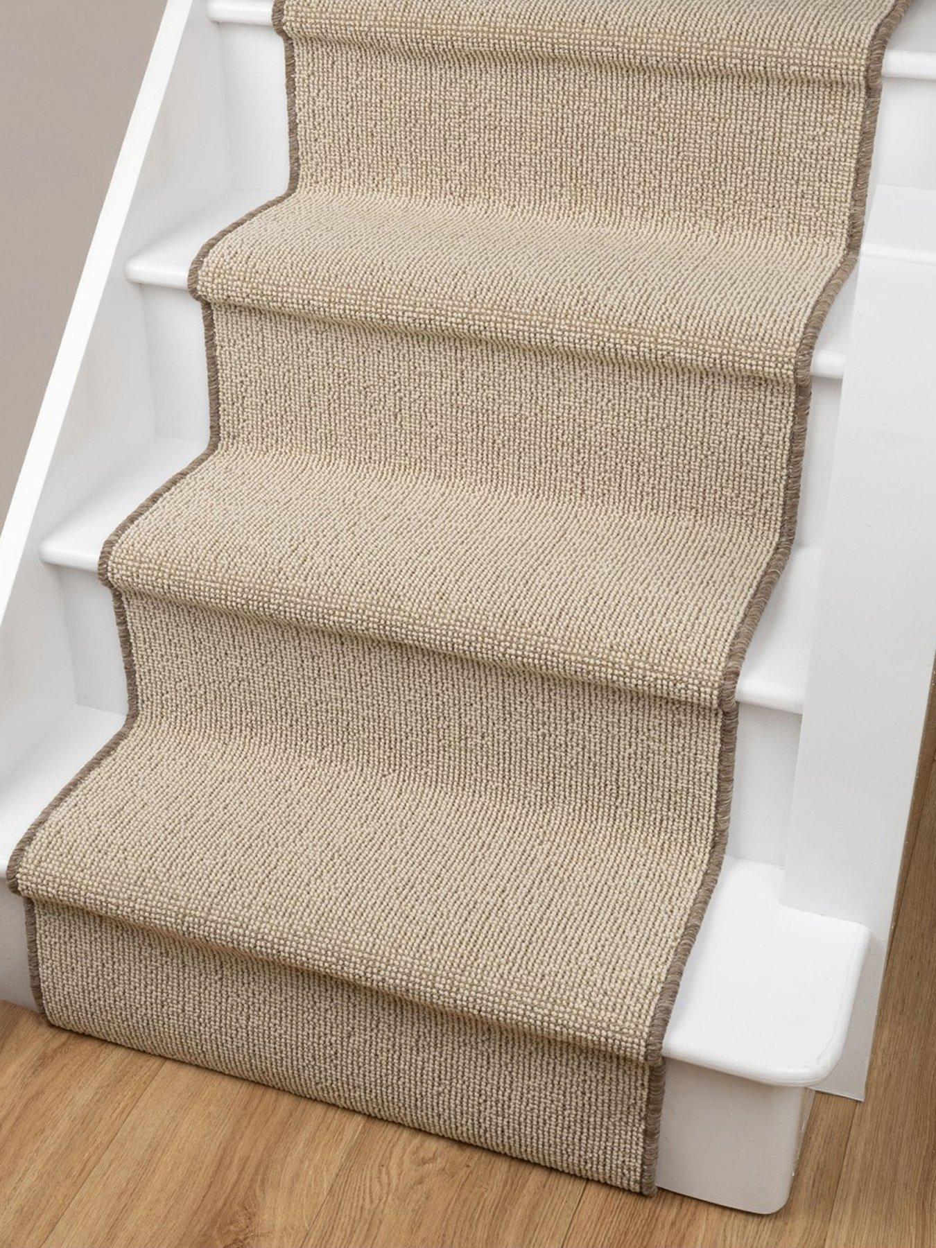 undefined Bobble Textured Stair Runner in Taupe