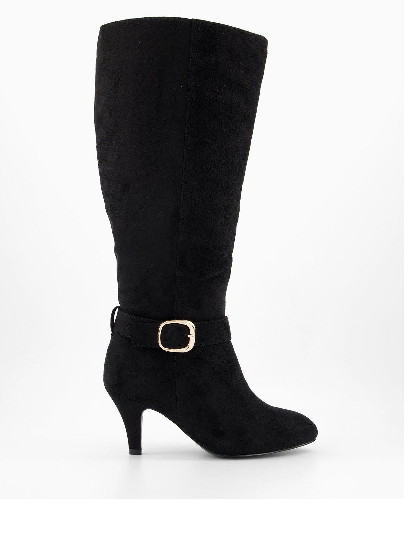 The Very Collection Extra Wide Fit Knee Boot - Black