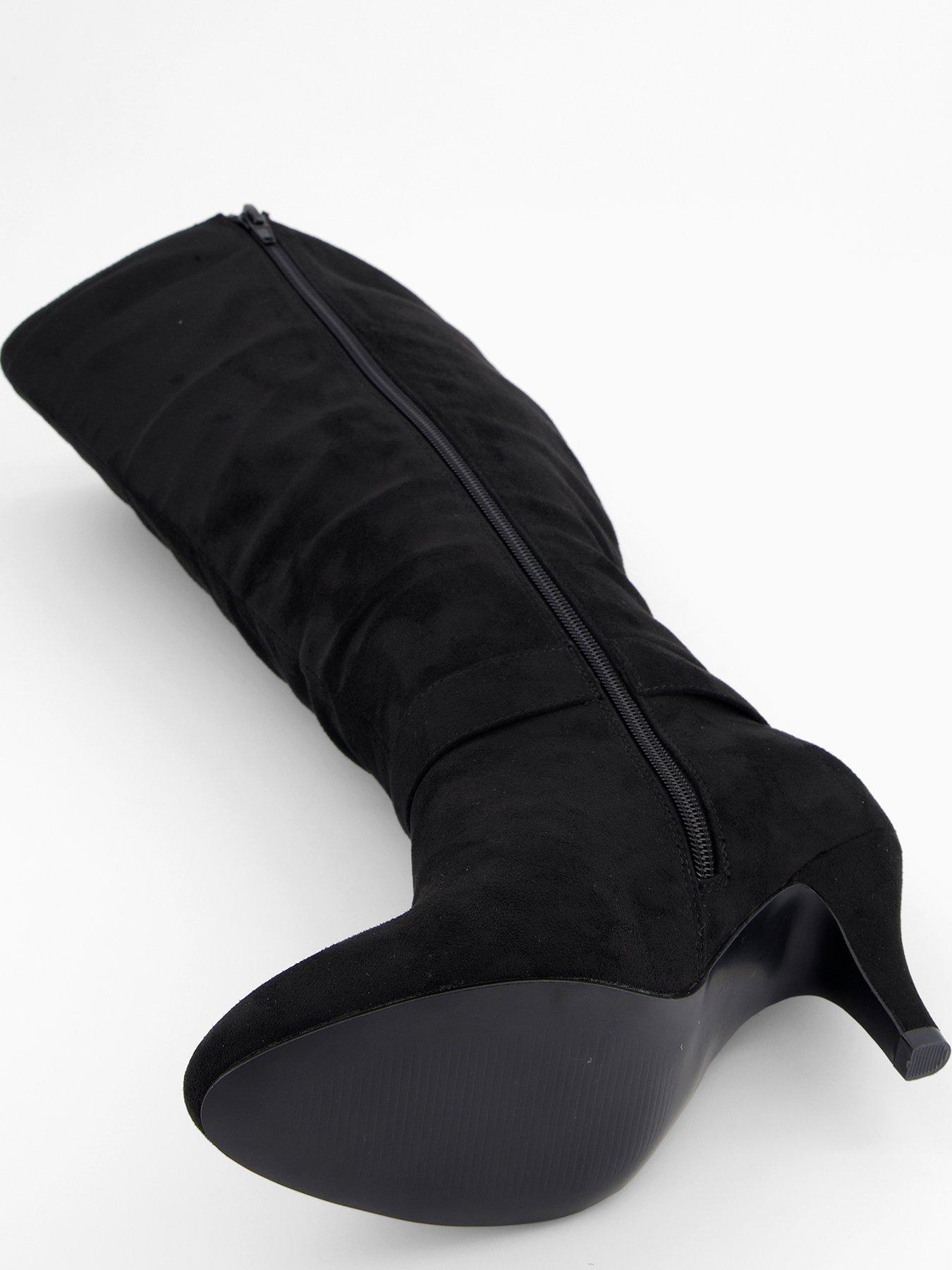 Image 5 of 7 of The Very Collection Extra Wide Fit Knee Boot - Black