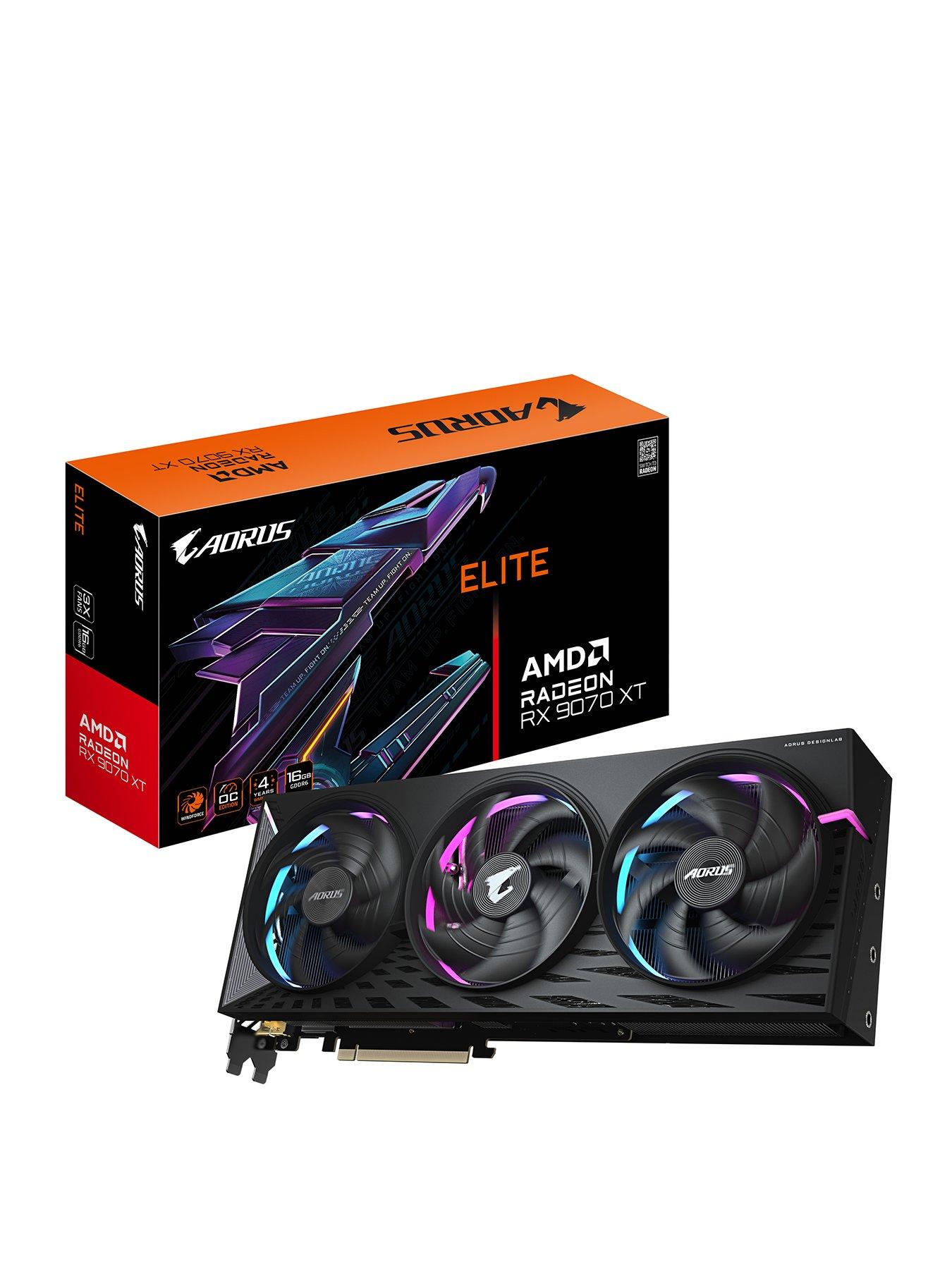 Image 1 of 7 of GIGABYTE Aorus Radeon RX 9070 XT ELITE 16G