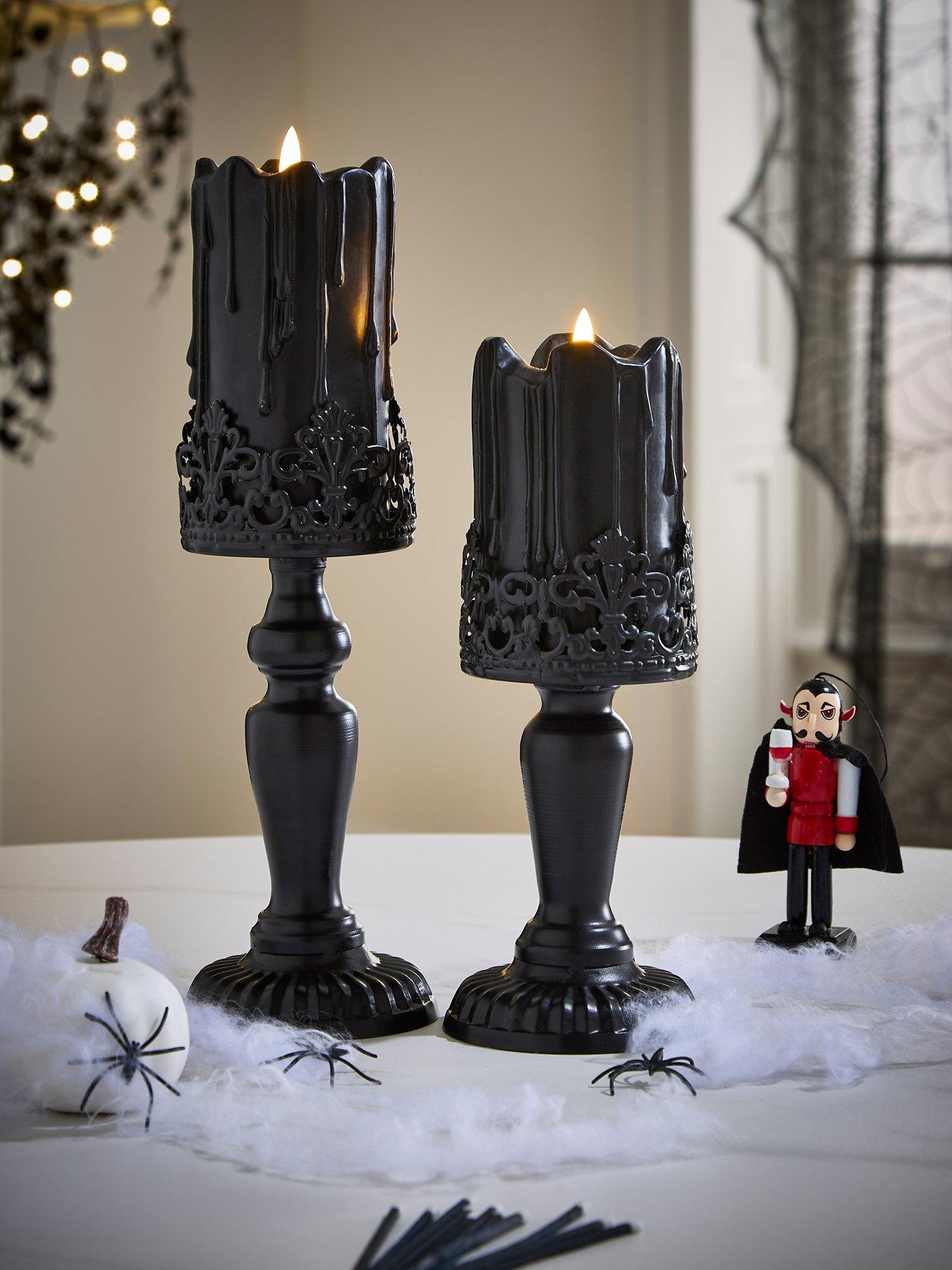 undefined Set of 2 Candle Holder Halloween Decorations