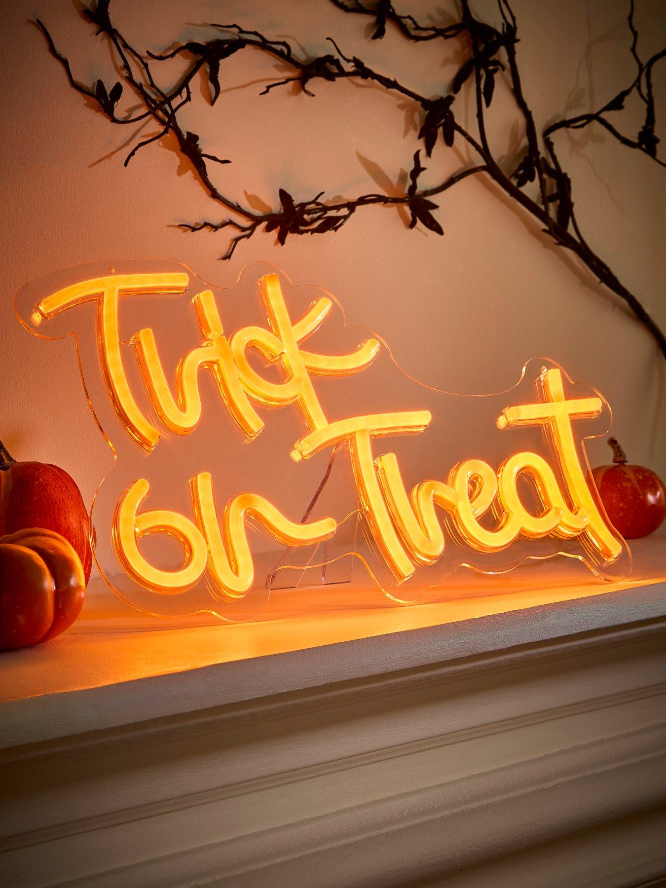 undefined Trick or Treat Neon Light Halloween Decoration