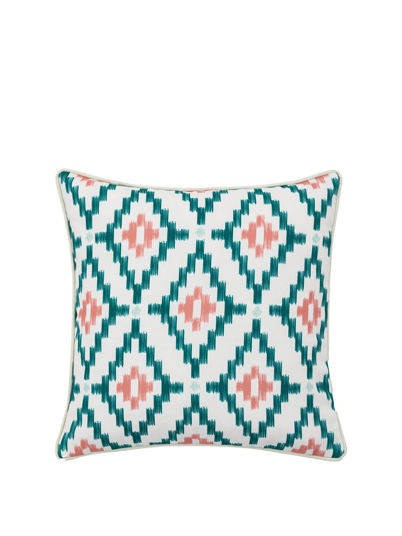 Image 2 of 7 of Gallery Aroha Geo Printed Cushion in Apricot