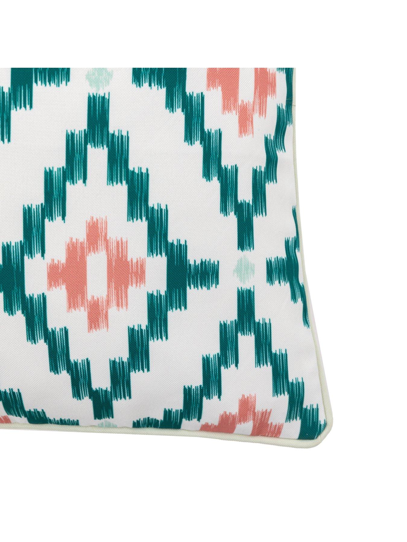 Image 5 of 7 of Gallery Aroha Geo Printed Cushion in Apricot