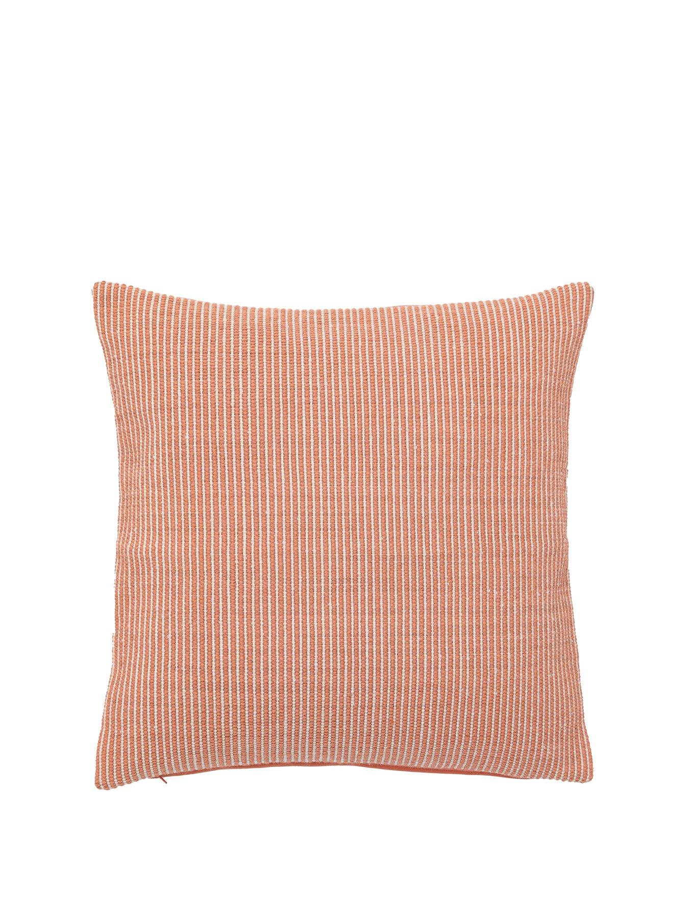 Image 2 of 7 of Gallery Ula Pinstripe Indoor/Outdoor Cushion in Apricot