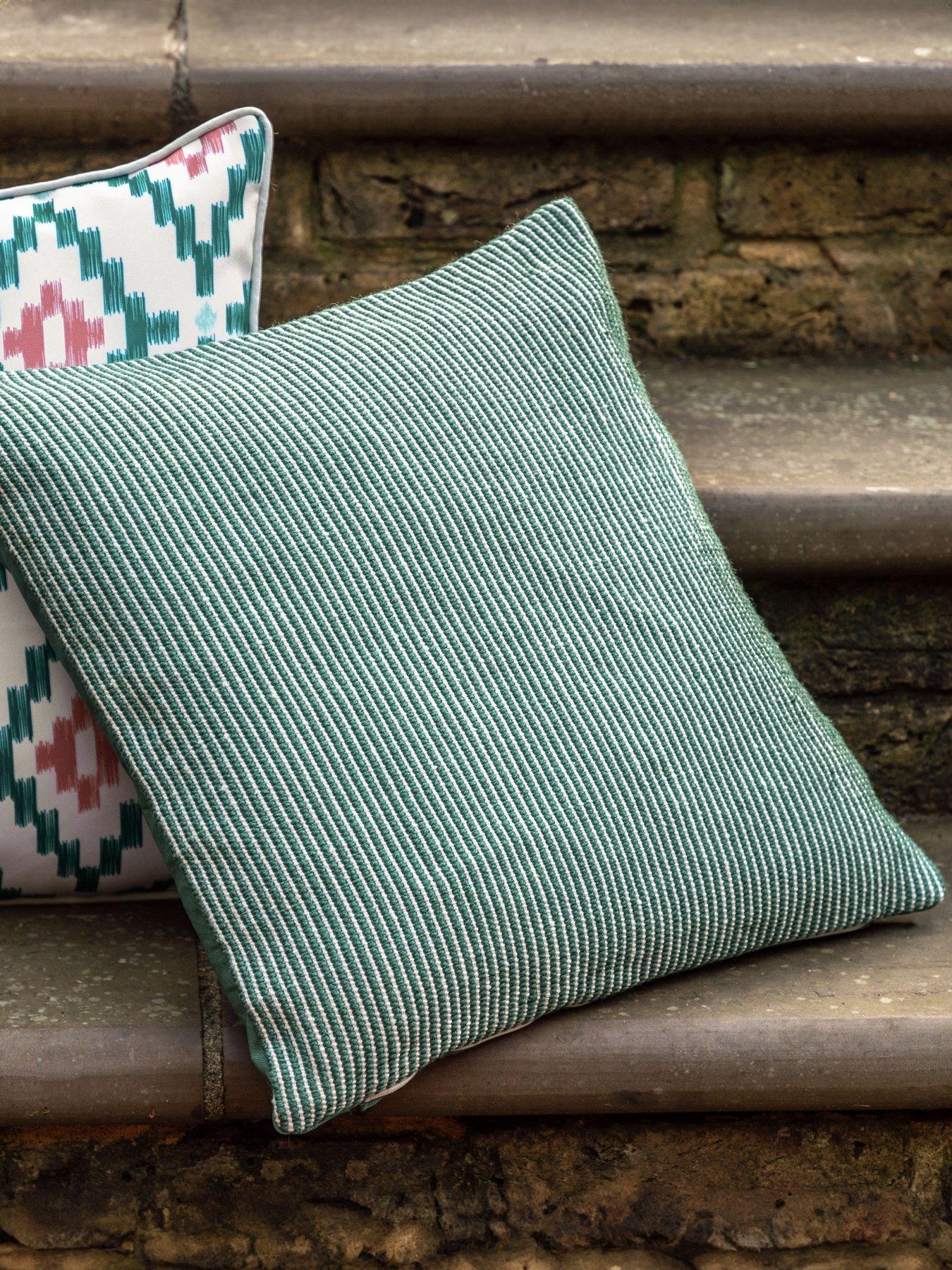 undefined Ula Pinstripe Indoor/Outdoor Cushion in Green