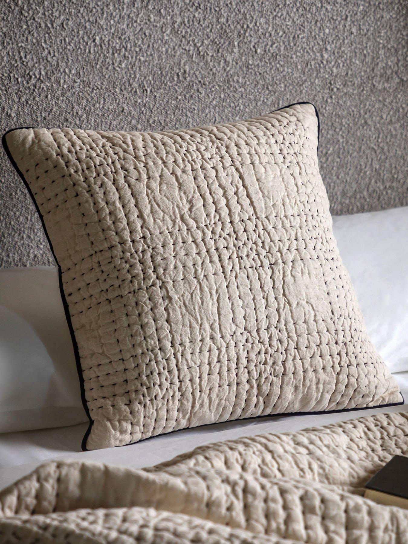 undefined Matrix Filled Cushion in Beige