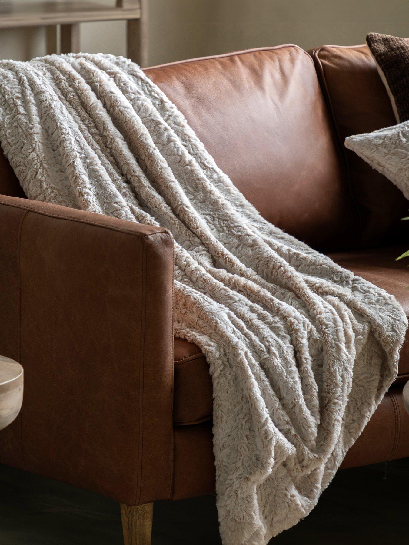 undefined Hampshire Fur Throw Natural