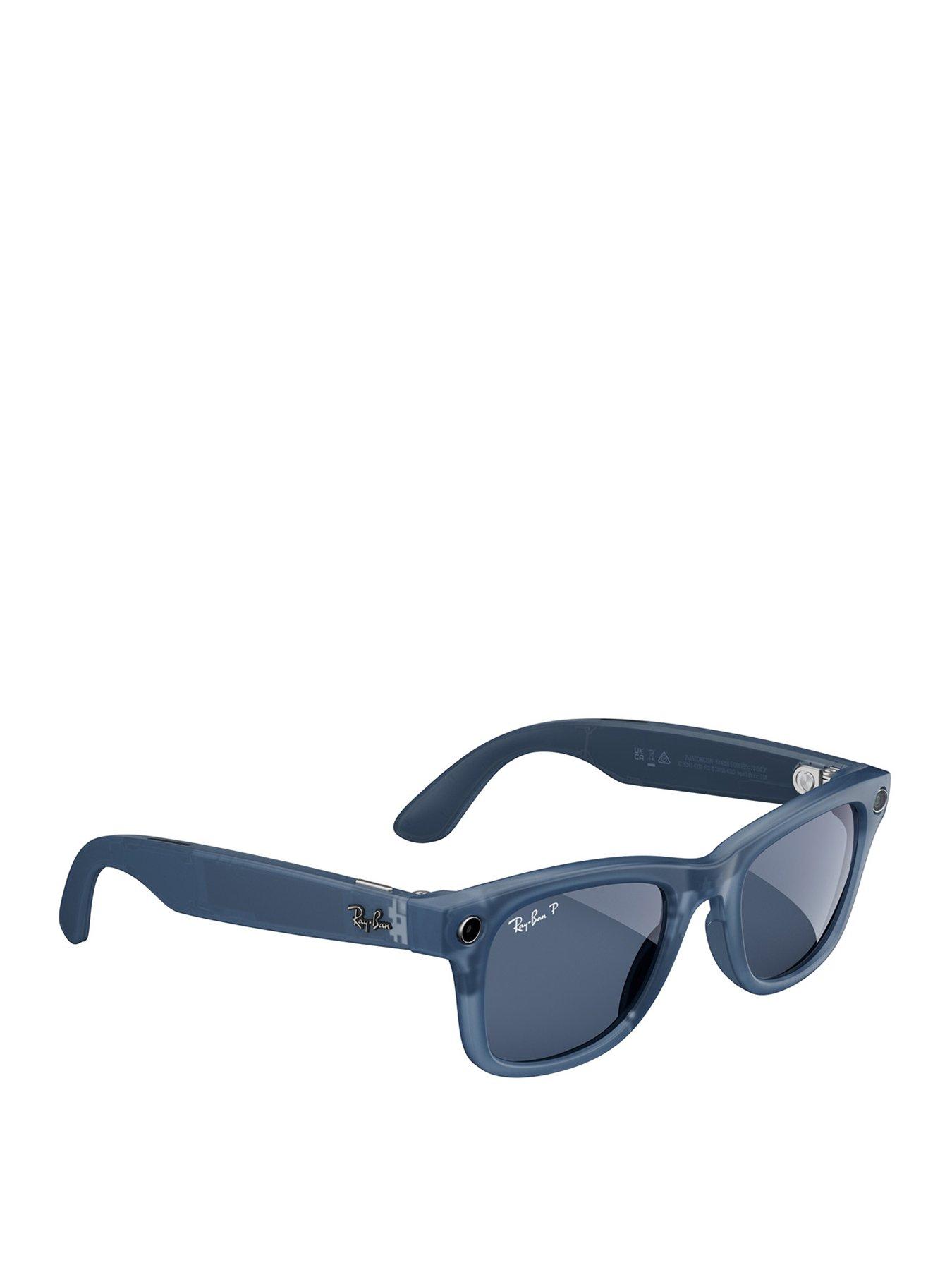 Ray-Ban Meta Glasses Wayfarer, Matte Jeans Transparent, Polarised