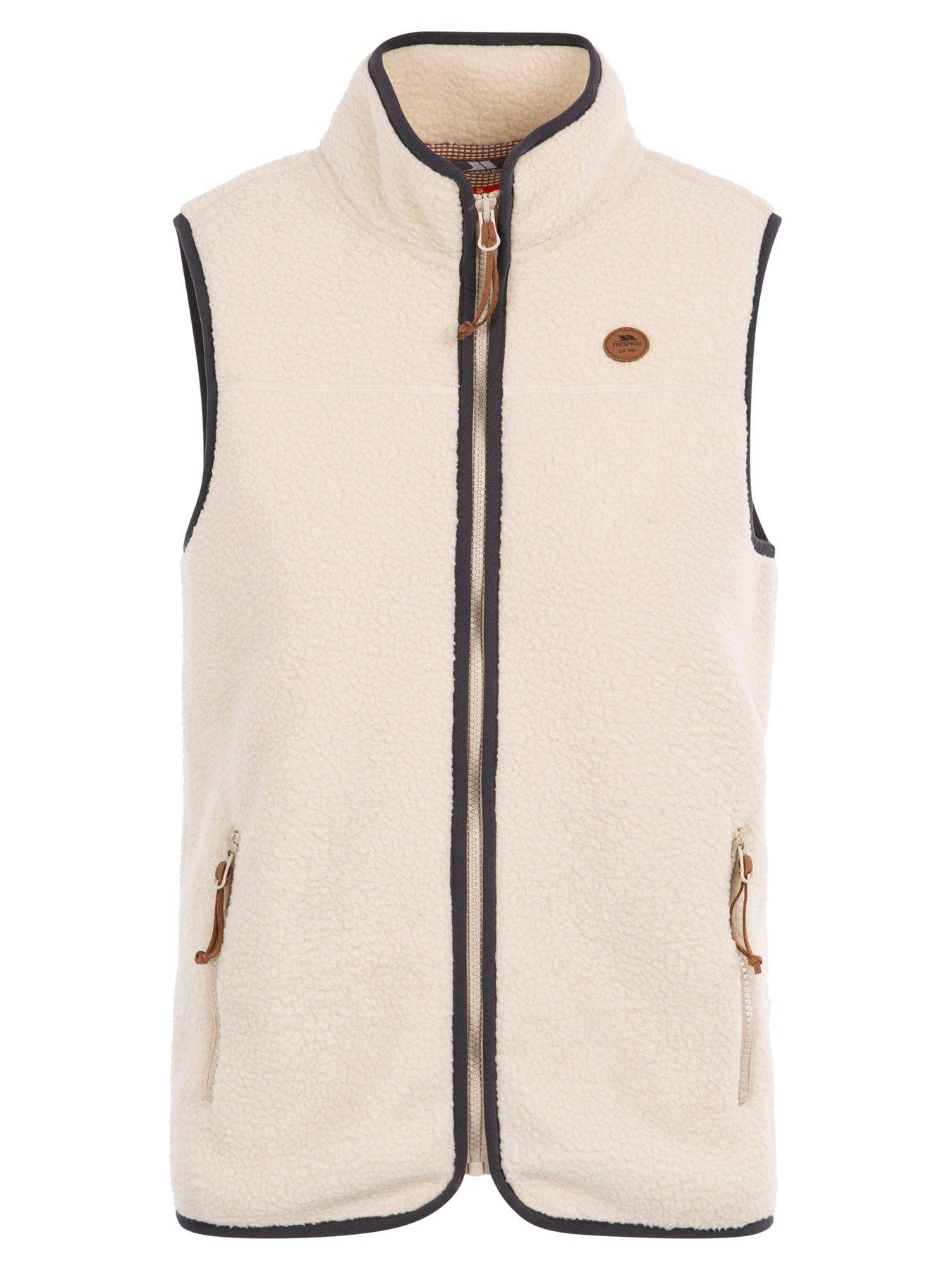 Trespass Ladies Notion Fleece Gilet At300 -Ghost - Cream