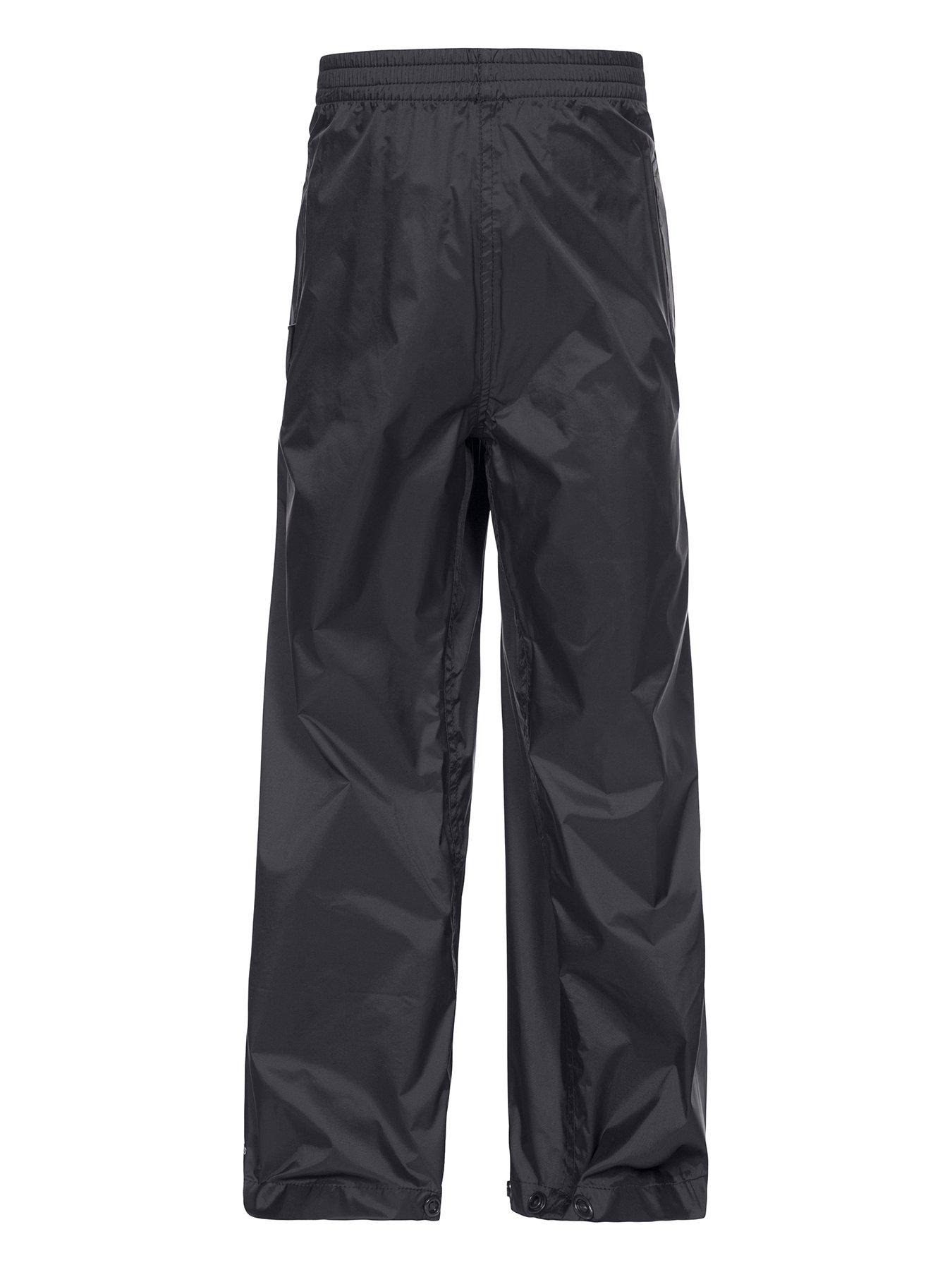 undefined Kids Qikpac Pant Unisex Packaway Trousers - Black