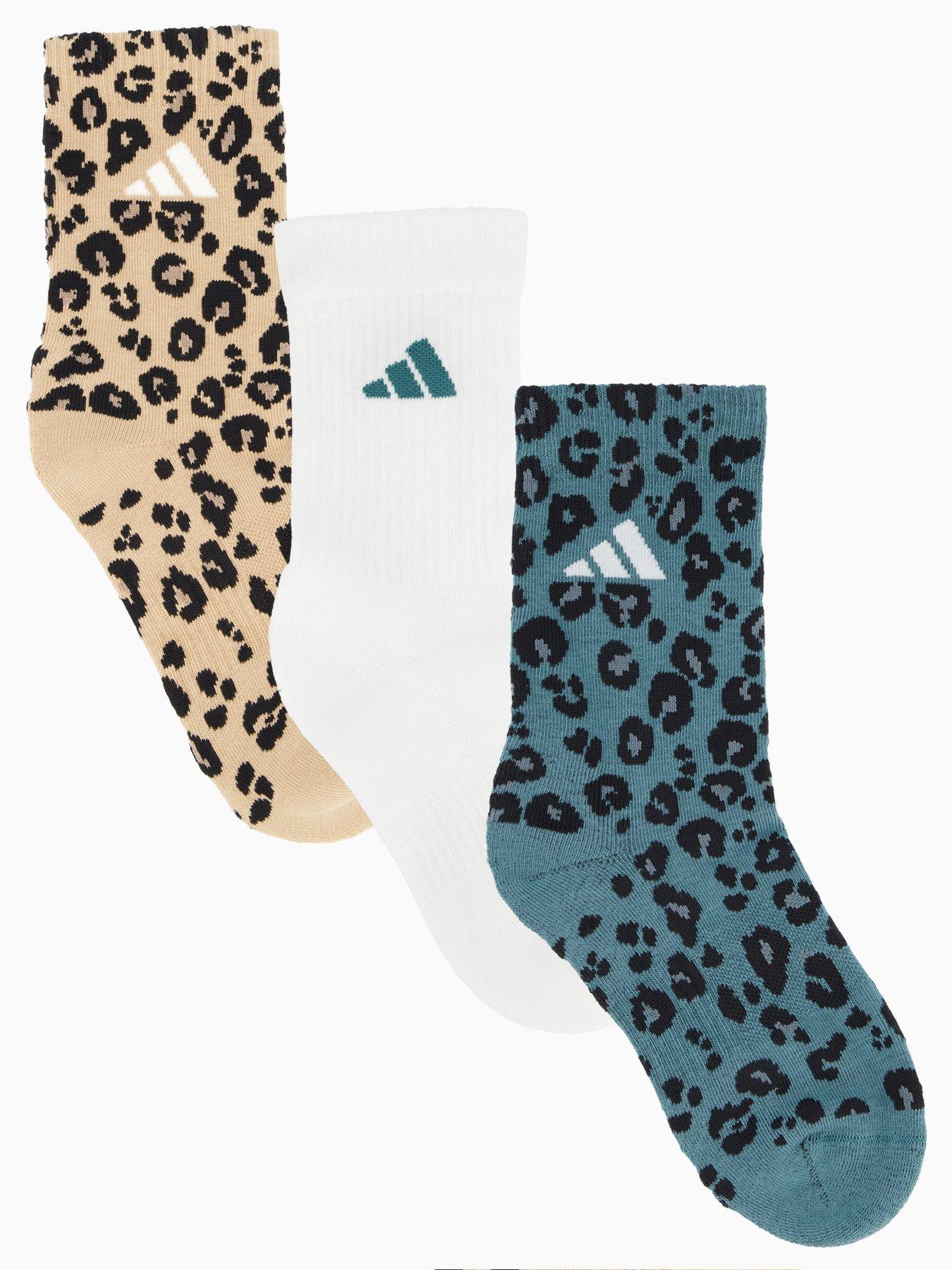 adidas Sportswear Women's Leopard Socks Pack Multi Very