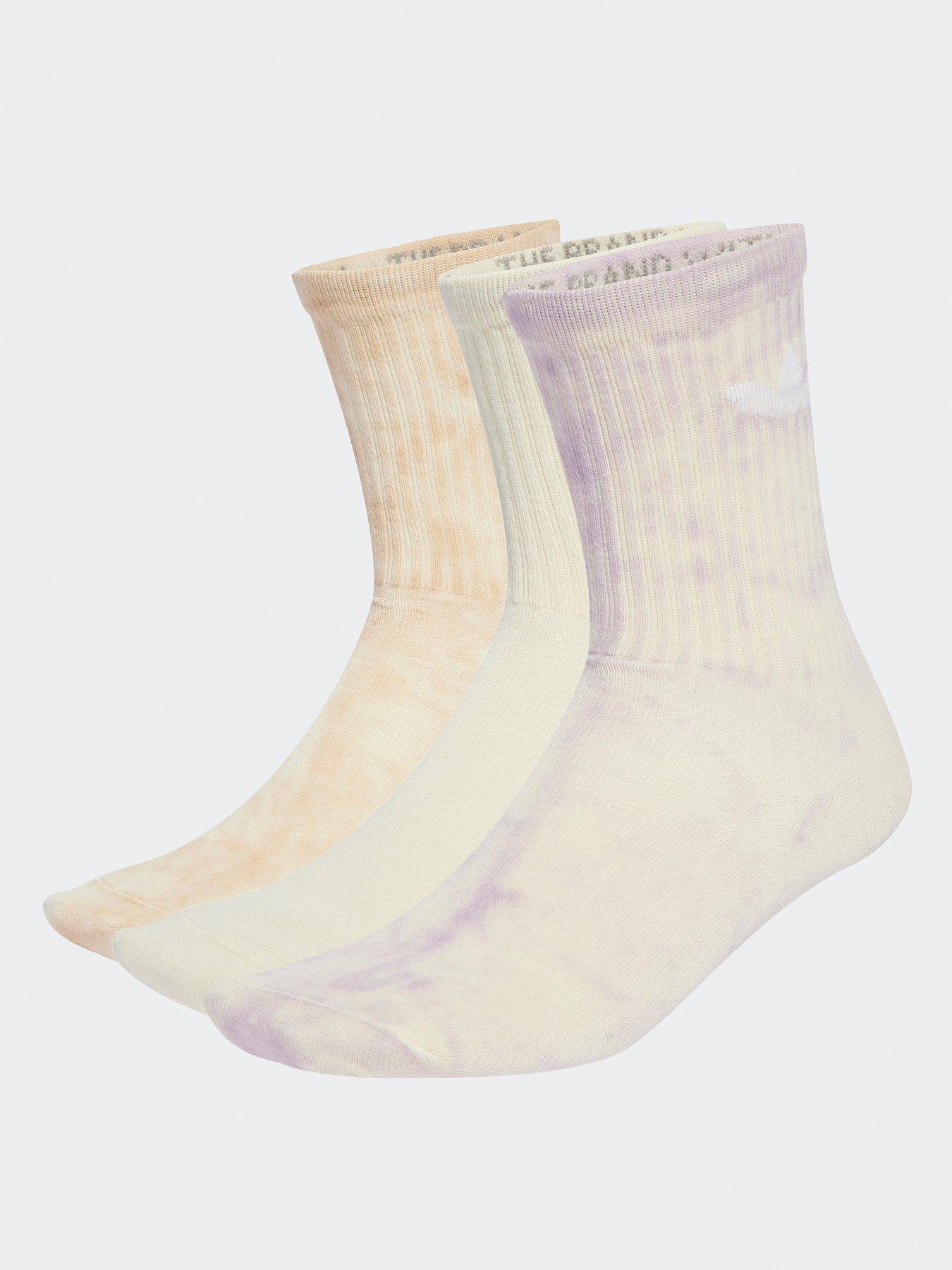 undefined Women's Tie Dye Crew Socks 3 Pack - Multi