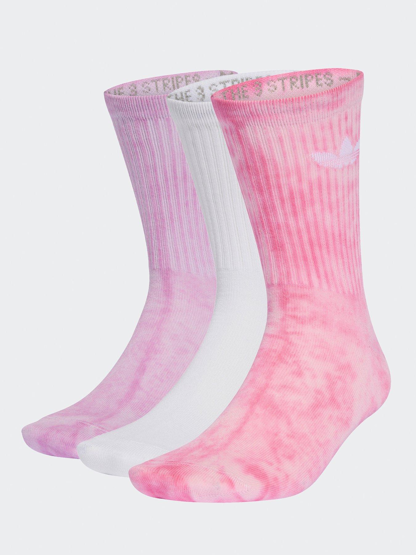 undefined Women's Tie Dye Crew Socks 3 Pack - Multi