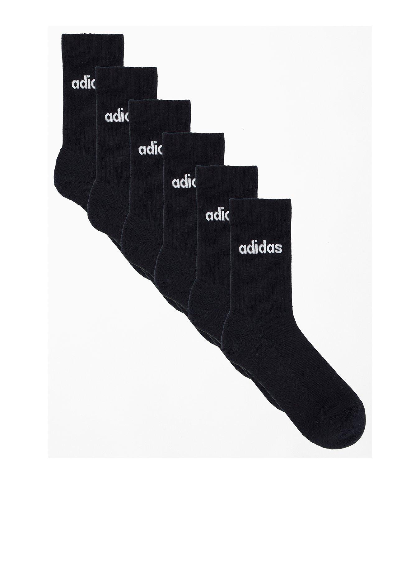 undefined Men's Linear Crew Sock 6 Pack - Black