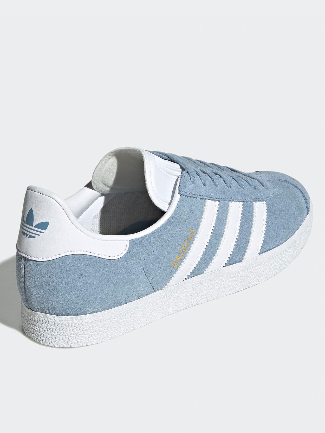 Image 4 of 7 of adidas Originals Unisex Gazelle Trainers - Light Blue