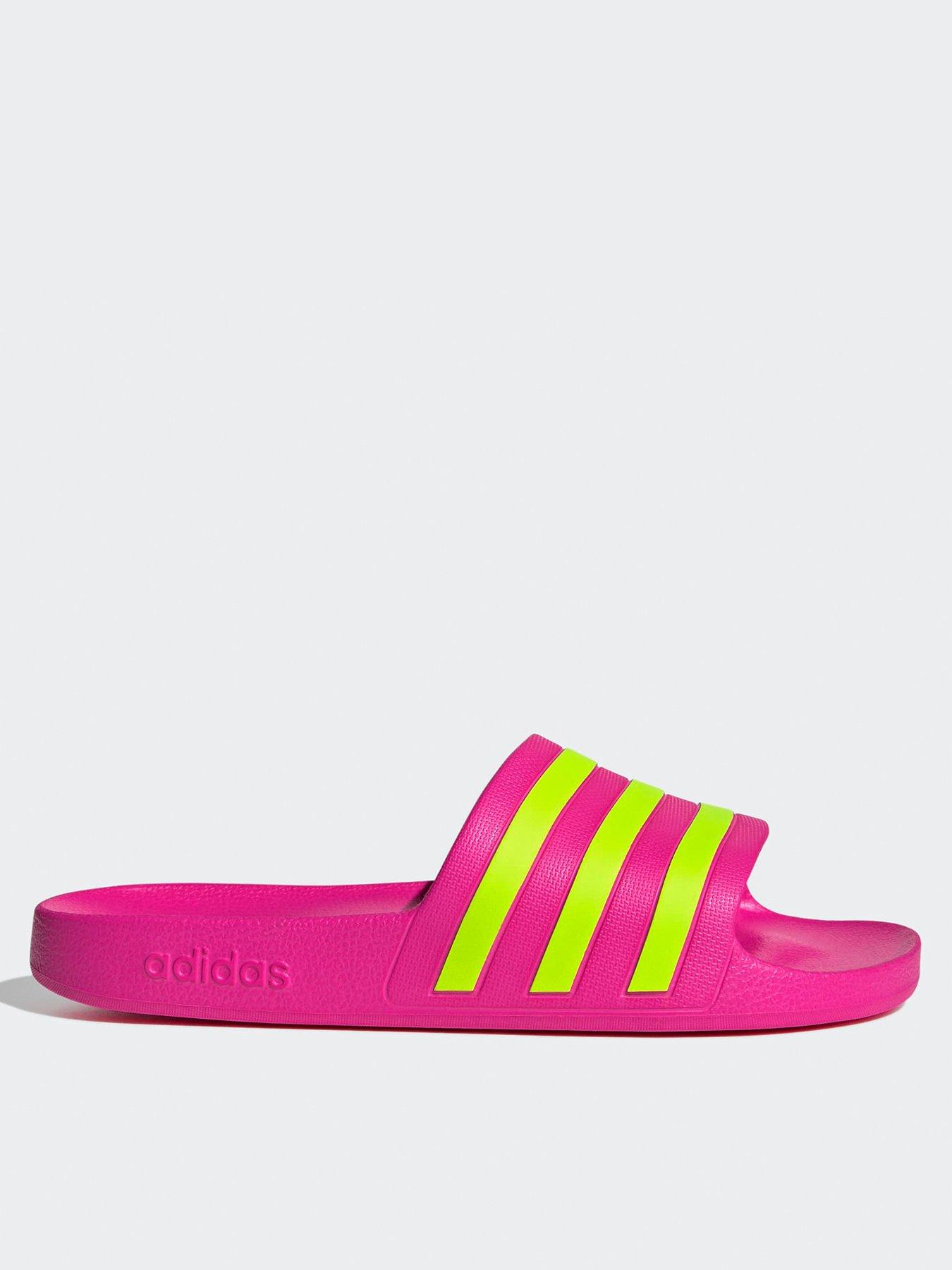 Adilette Pink Sliders Kids Slides Pink Adidas Adilette Aqua Women&