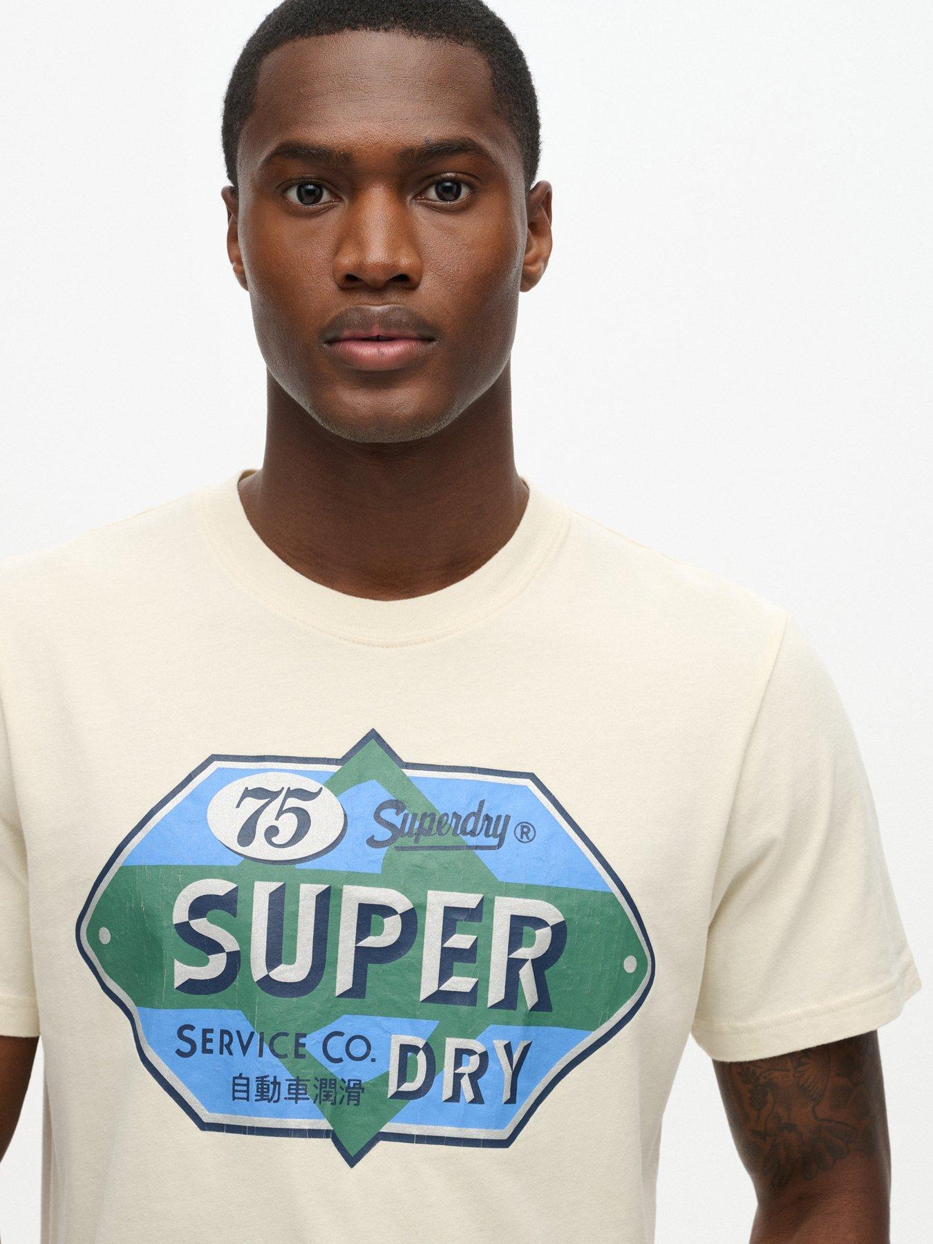 T-shirt Grafica Da Uomo SUPERDRY Top Marrone Medio