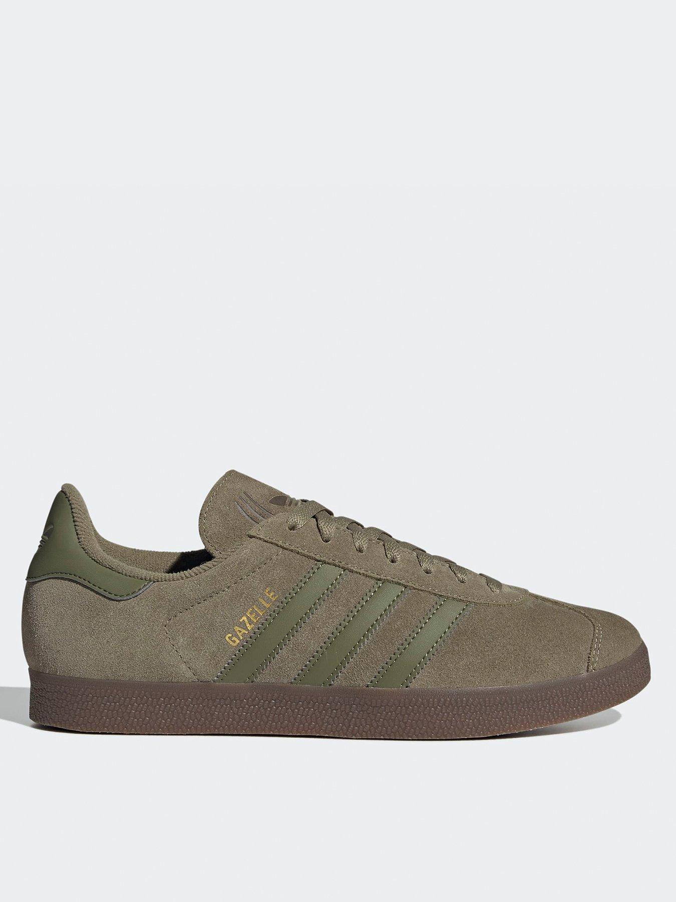 undefined Unisex Gazelle Trainers - Khaki