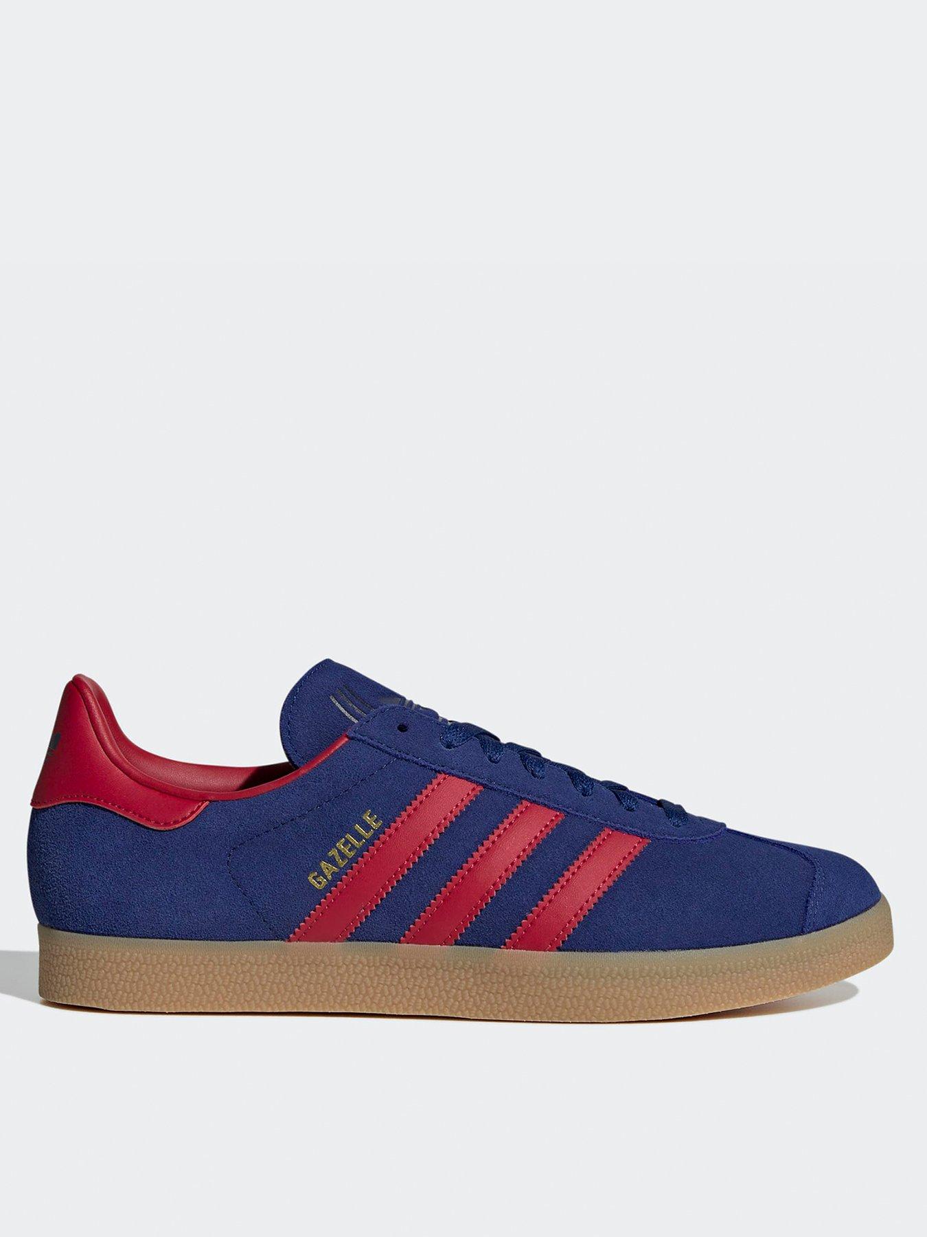 undefined Men's Gazelle Trainers - Blue/red