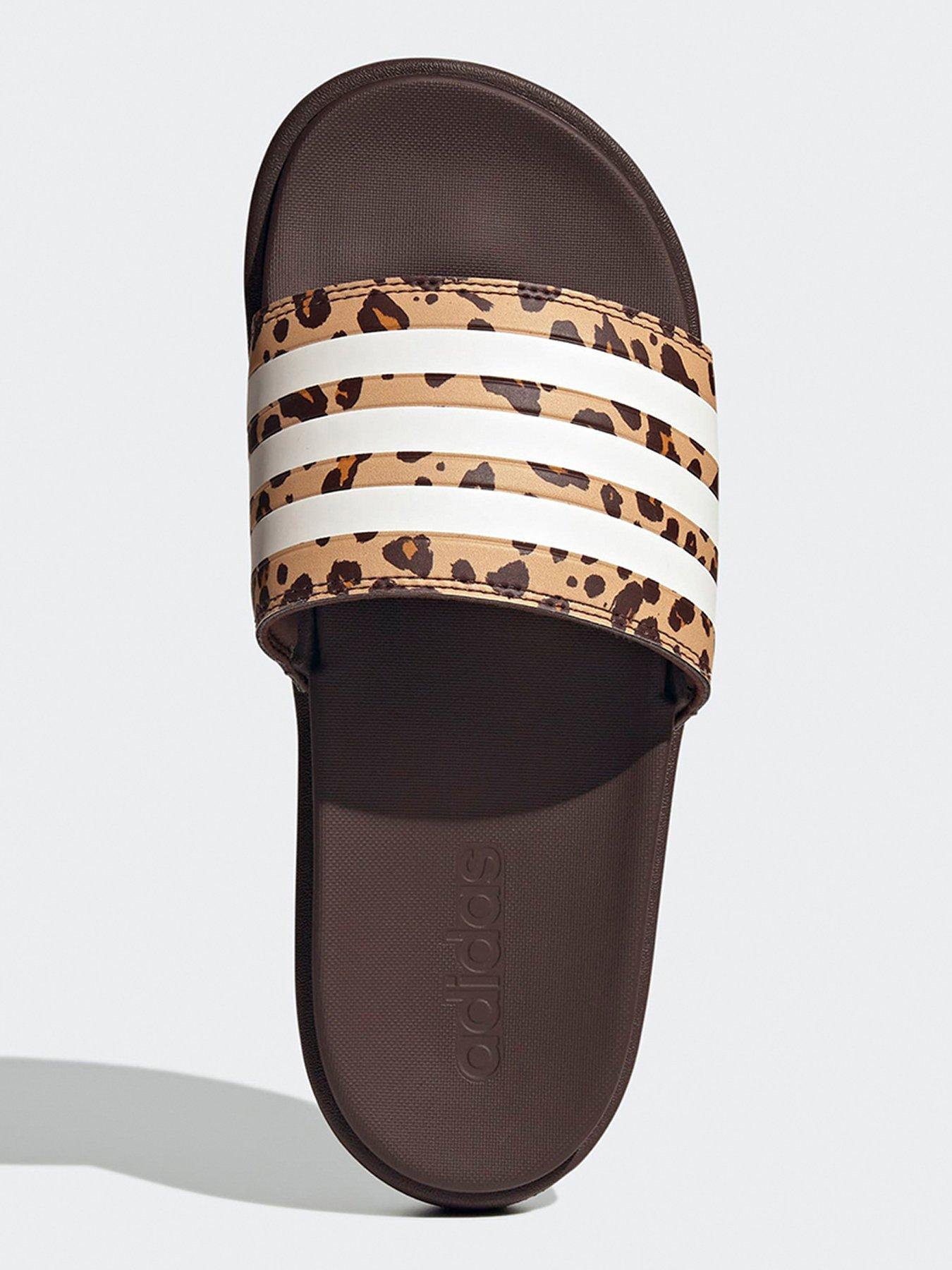 adidas Sportswear Women's Adilette Platform Slides Brown Very